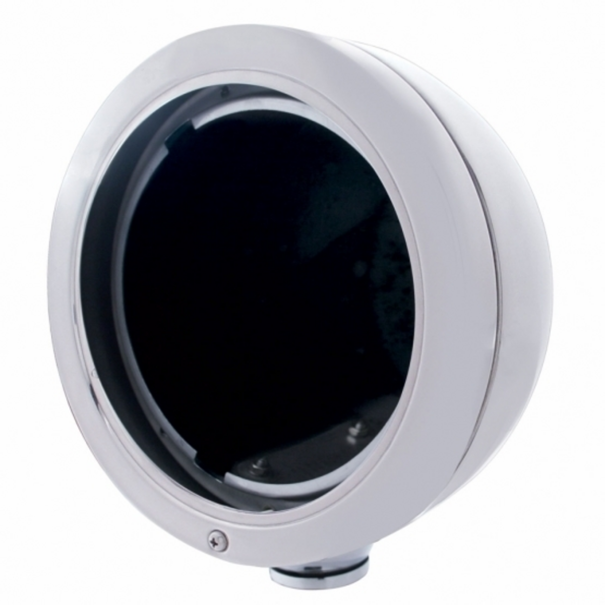 Stainless Steel "BULLET" Classic Headlight Housing - No Turn Signal