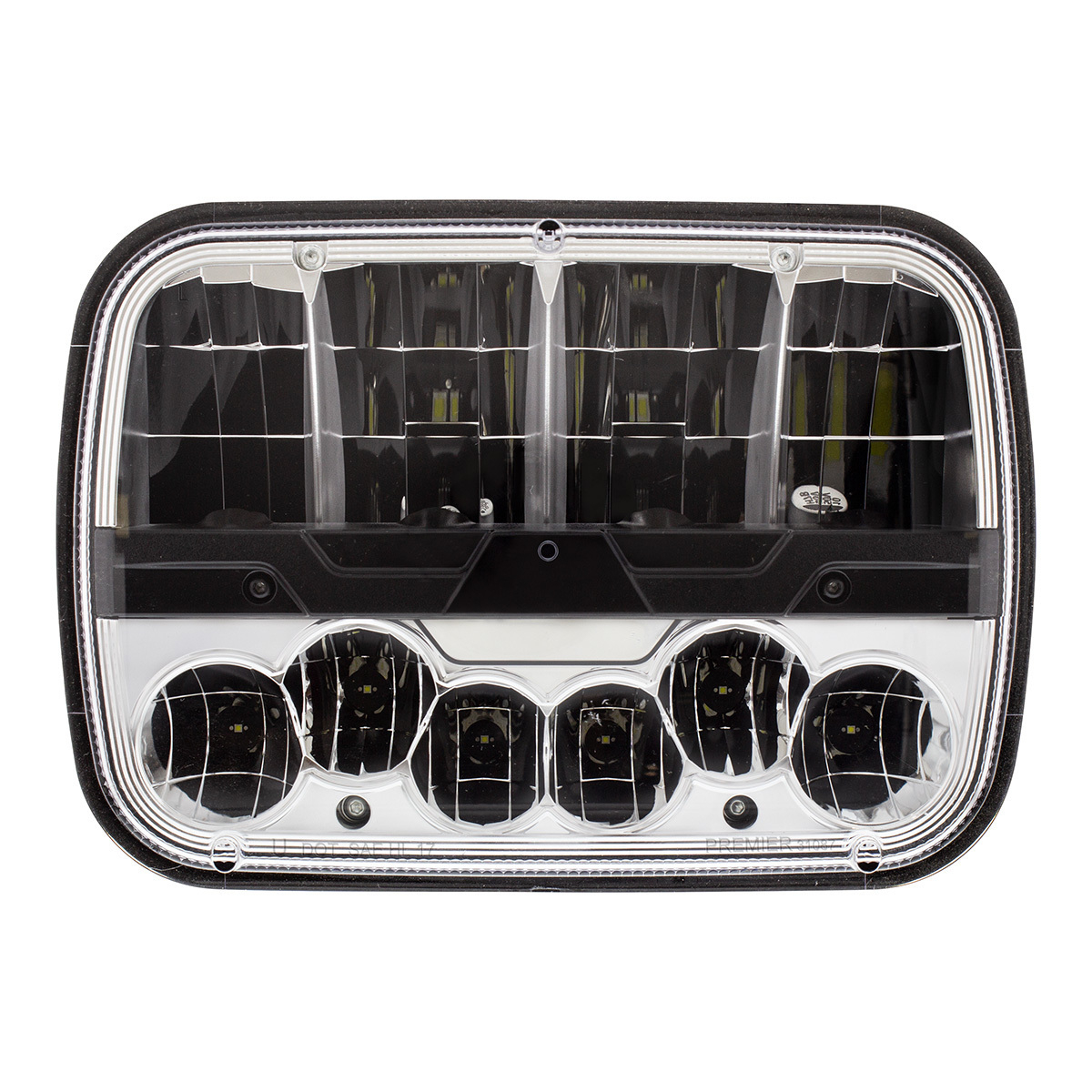 ULTRALIT - High Power LED 5" X 7" Headlight With Polycarbonate Lens & Housing