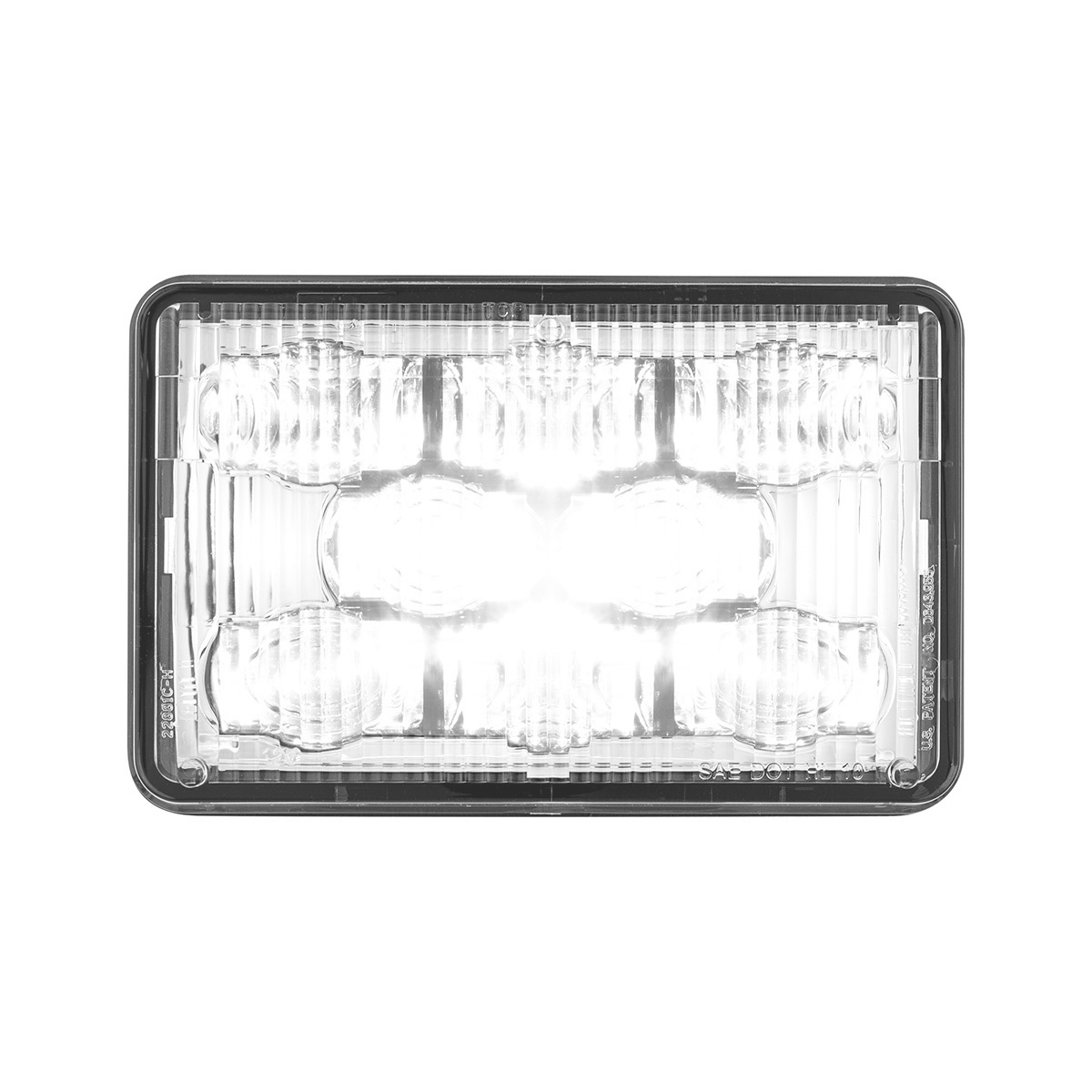 ULTRALIT - 8 High Power LED 4" X 6" Headlight - High Beam