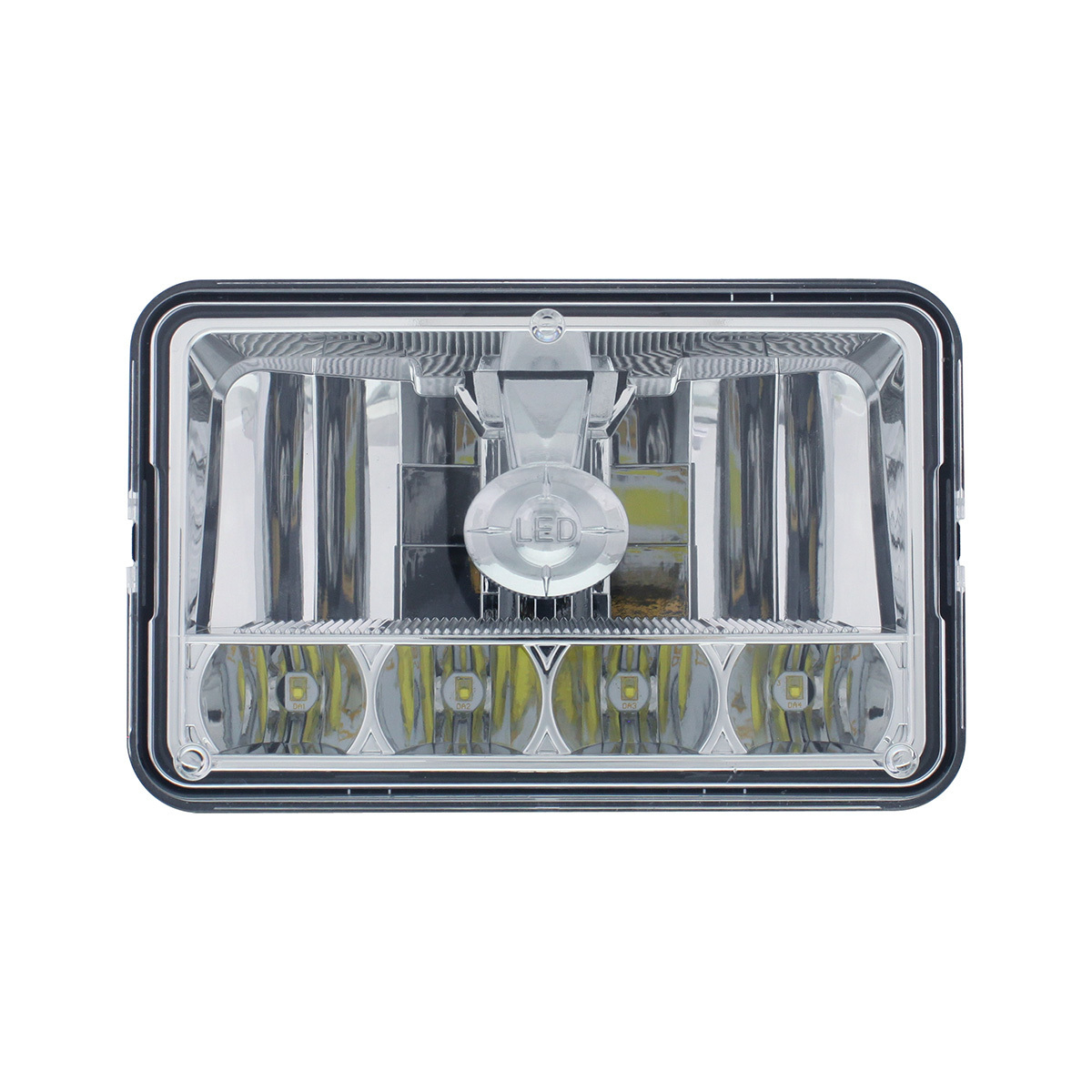 ULTRALIT - 5 LED 4" X 6" Crystal Headlight - High & Low Beam