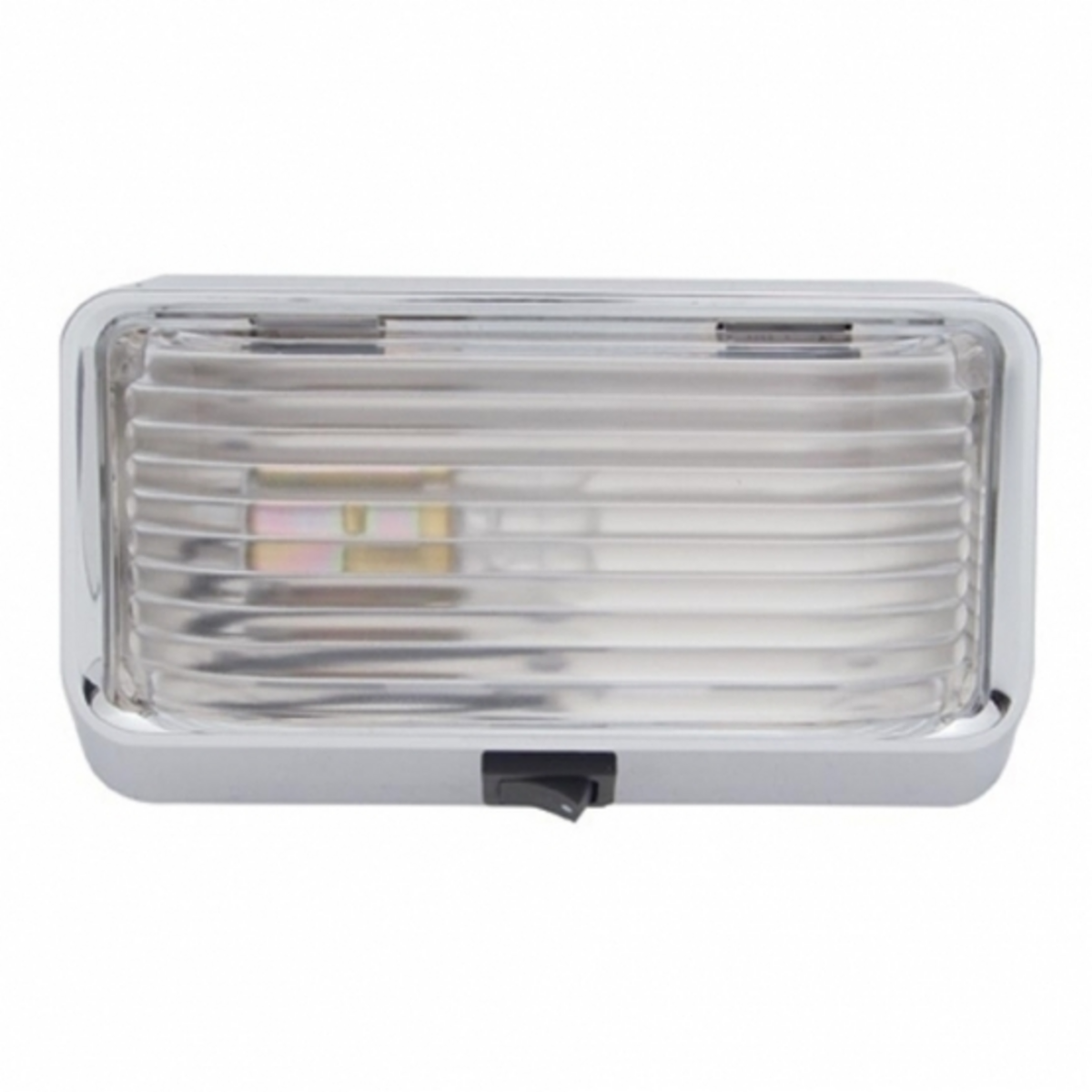 Interior Dome Light With Bulb & On-Off Switch - Clear Lens