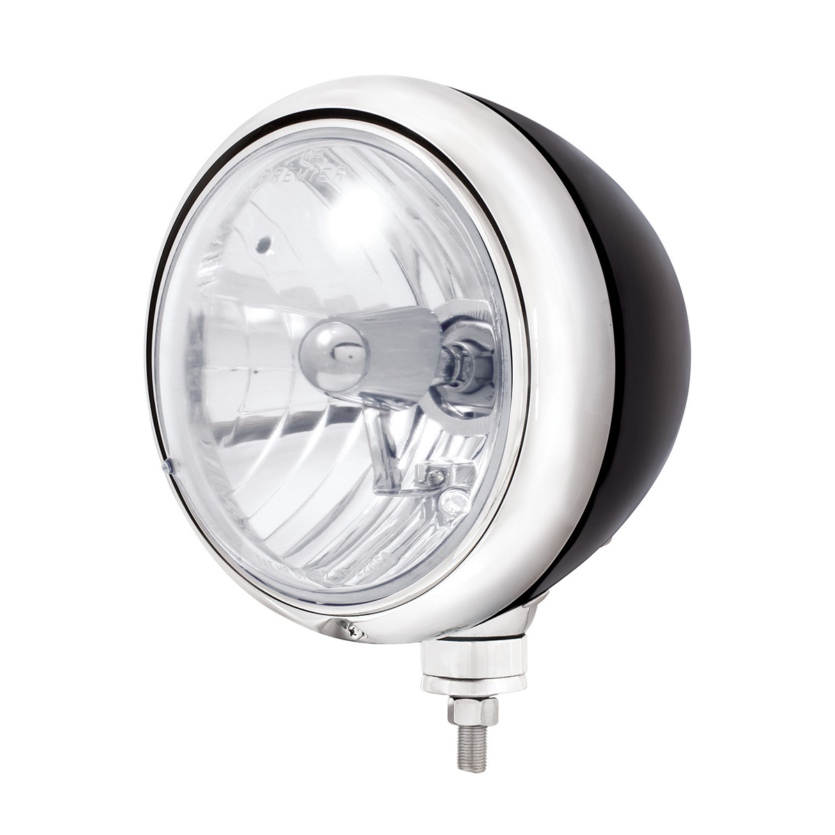 Black Guide 682-C Style Headlight Crystal H4 Bulb