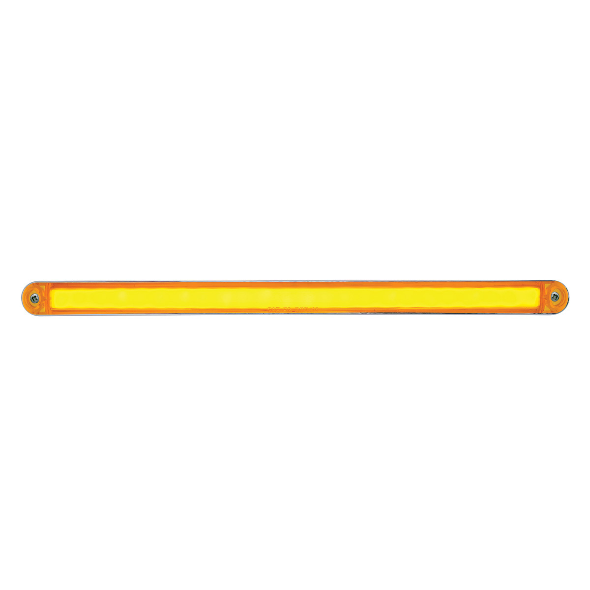 24 LED Dual Function 12" GloLight Bar With Bezel - Amber LED/Amber Lens