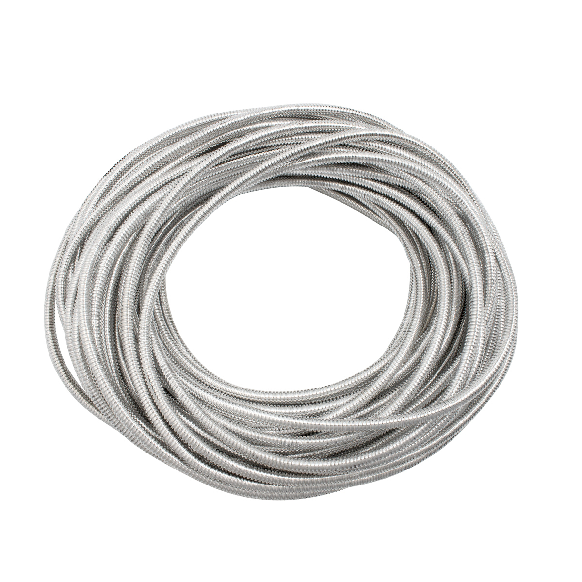 100' Chrome Wire Loom Roll - 1/4" Diameter