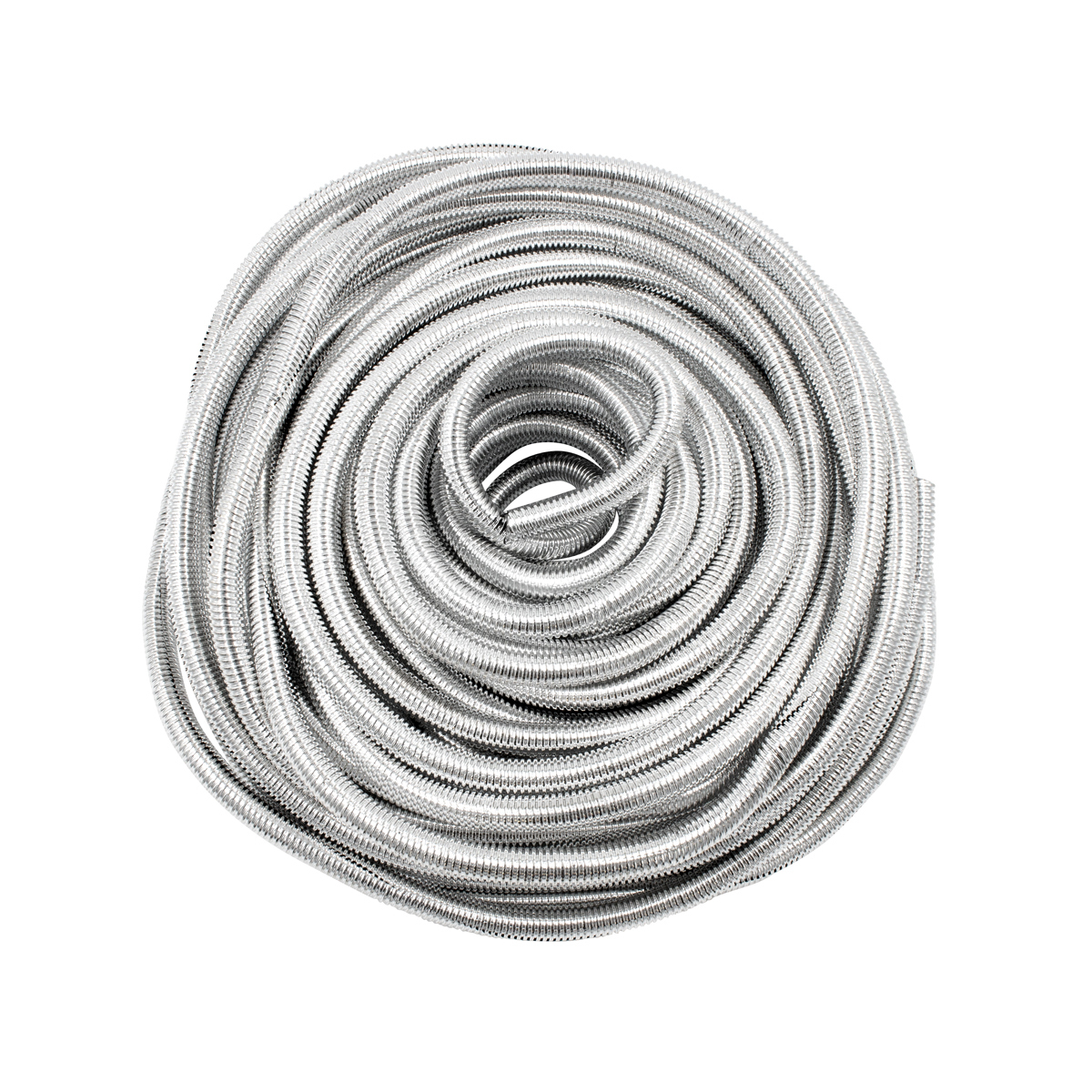100' Chrome Wire Loom Roll - 1/2" Diameter