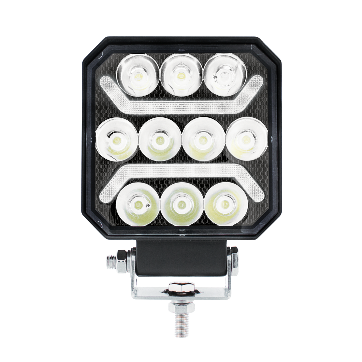 11 LED High Power LED Work Light With "U" Light Guide-White