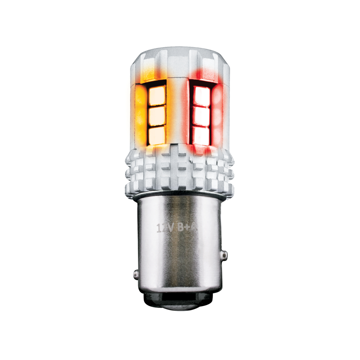 360-Degree Double Fury High Power 18 LED 1157 Bulb-Amber & Red LED