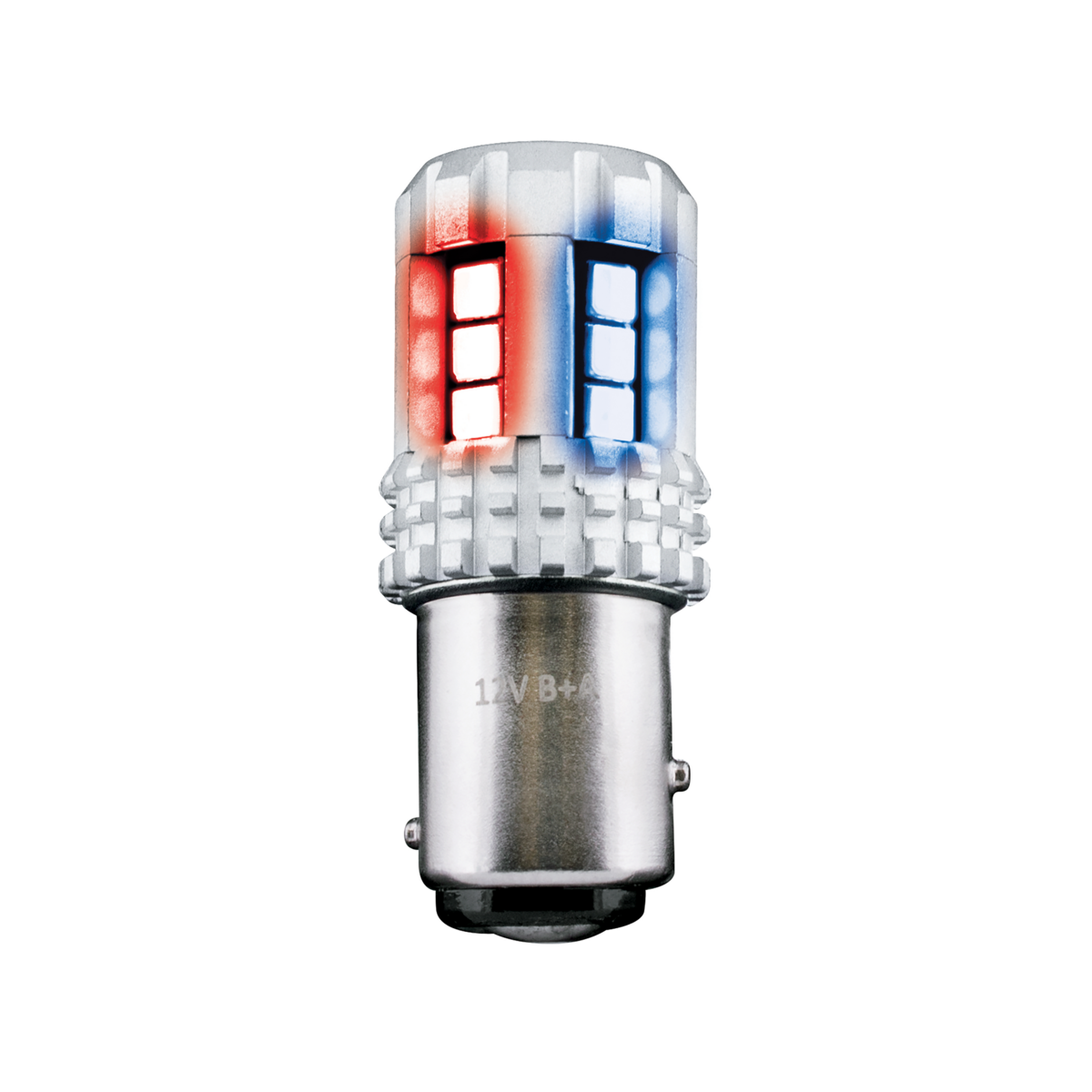 360-Degree Double Fury High Power 18 LED 1157 Bulb-Red & Blue LED