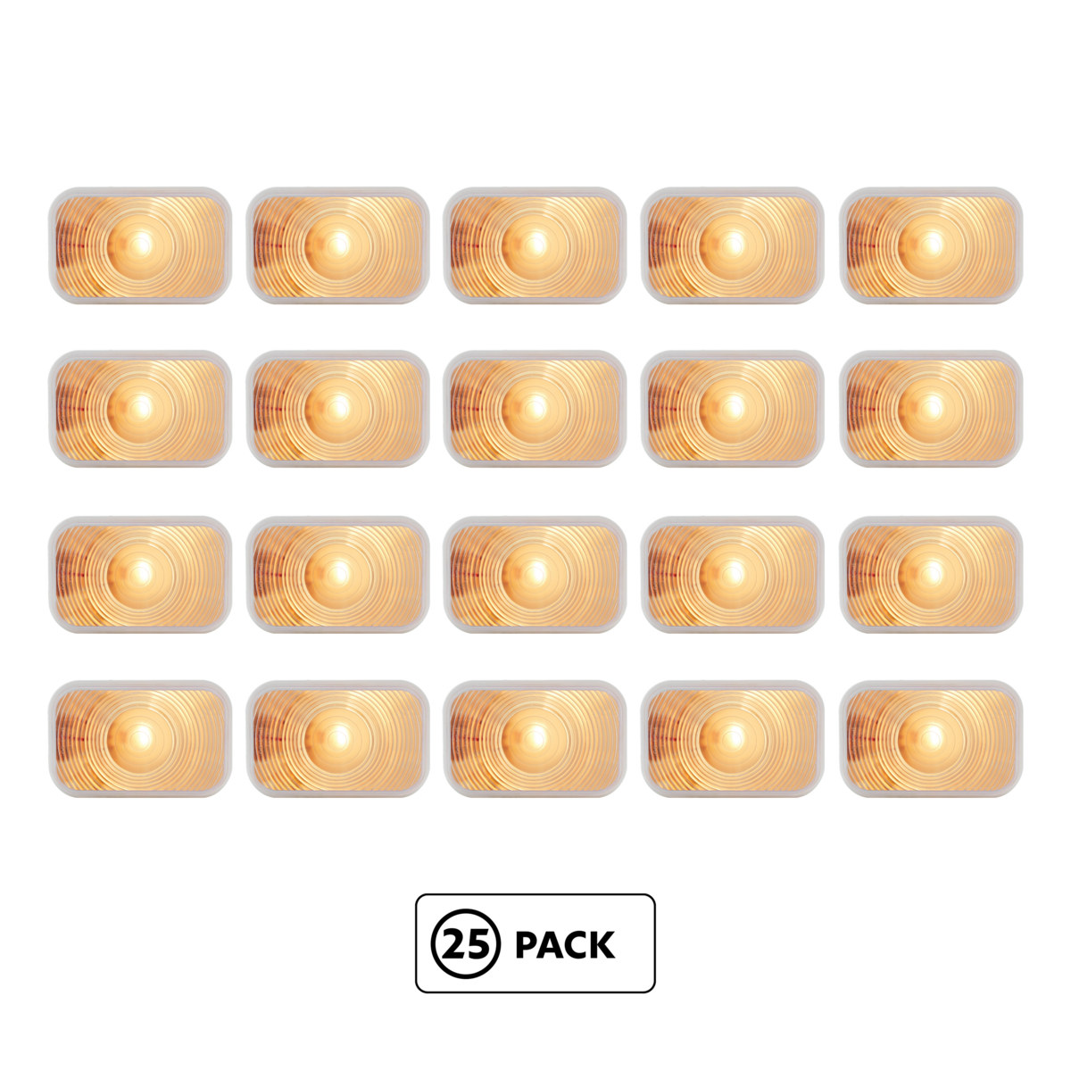 Rectangular Back-Up Light (25-Pack)