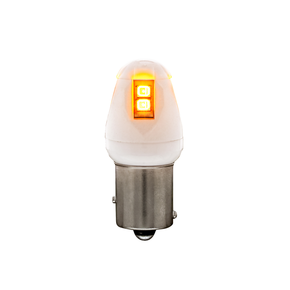 High Power 8 LED 1157 Type Bulb - Amber (Color Box of 2)