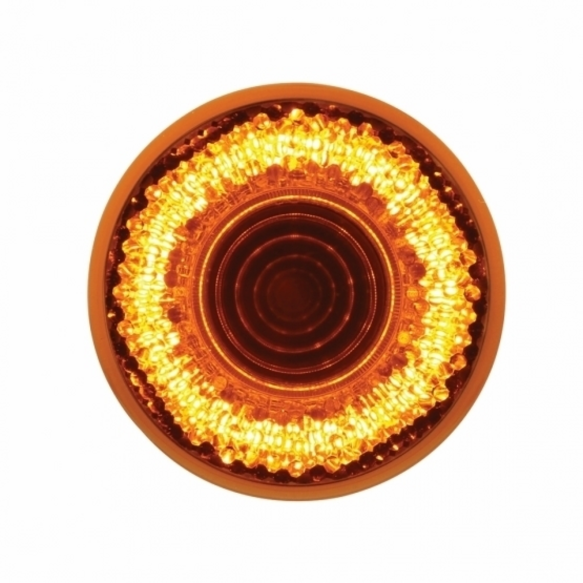 9 LED 2" Round Mirage Light (Clearance/Marker) - Amber LED/Amber Lens
