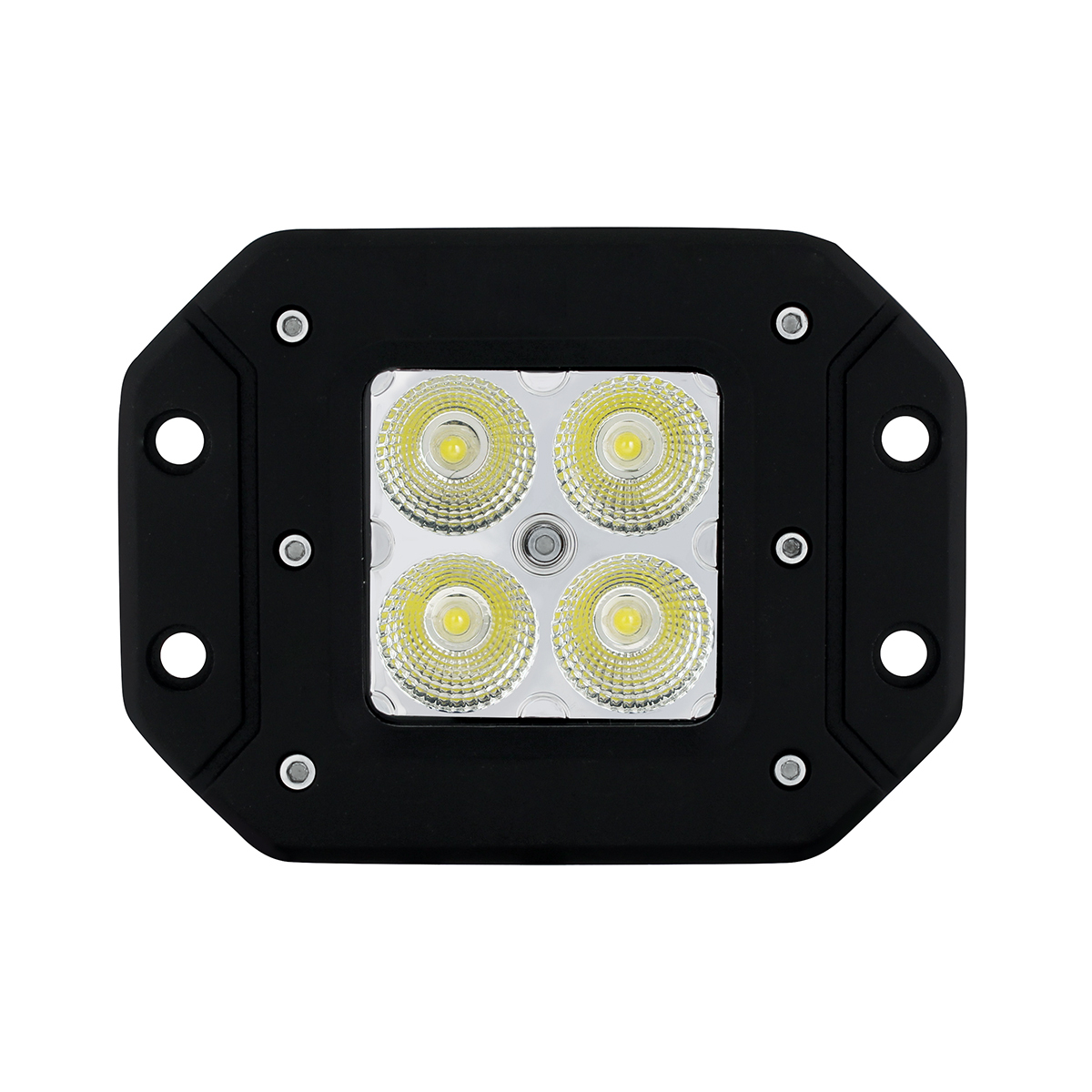 4 High Power LED Flange Mount Work Light - Flood Light