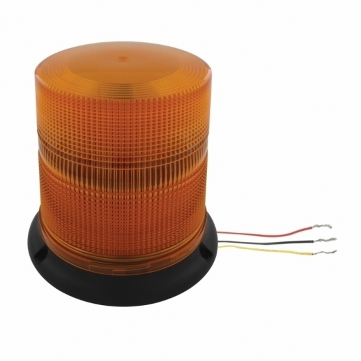 3 High Power LED 6" Round Beacon Light - Permanent Mount