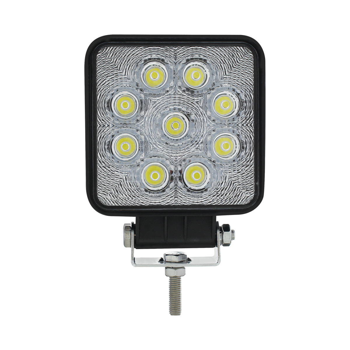 9 High Power LED 4-1/4" Square "Competition Series" Work Light - Flood