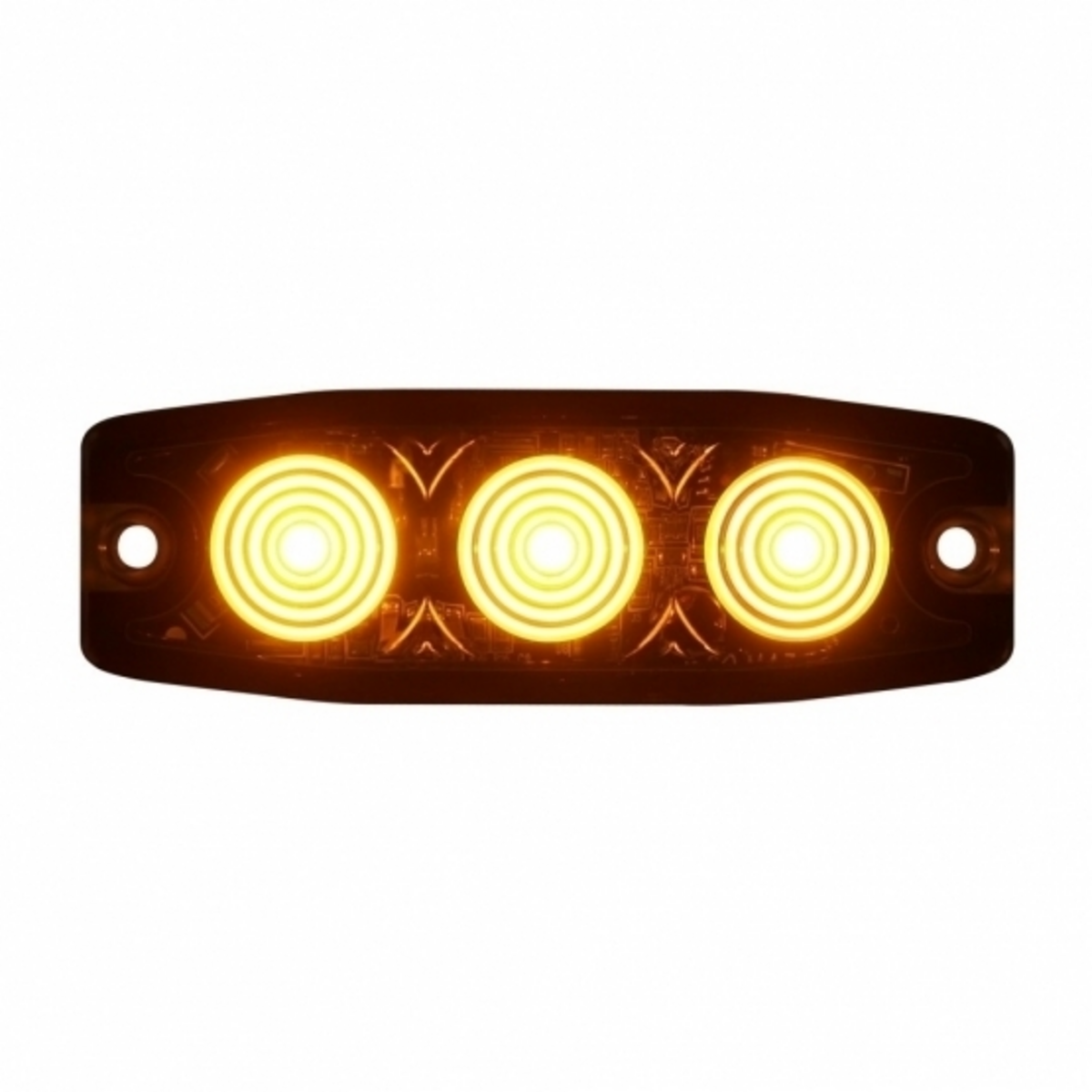 3 High Power LED Super Thin Warning Light - Amber LED (Bulk)