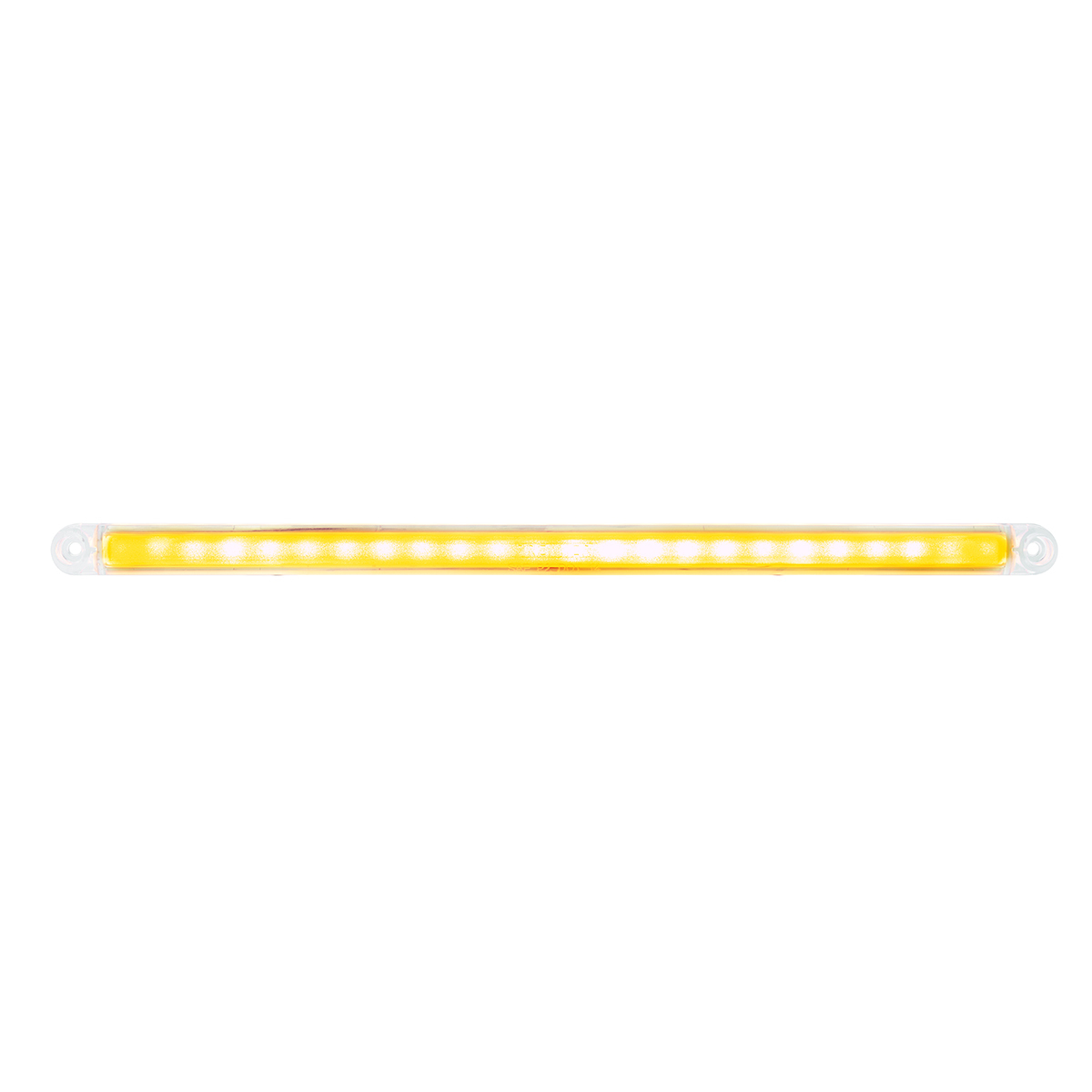 24 LED Dual Function 12" GloLight Bar (Turn Signal) - Amber LED/Clear Lens (Bulk)