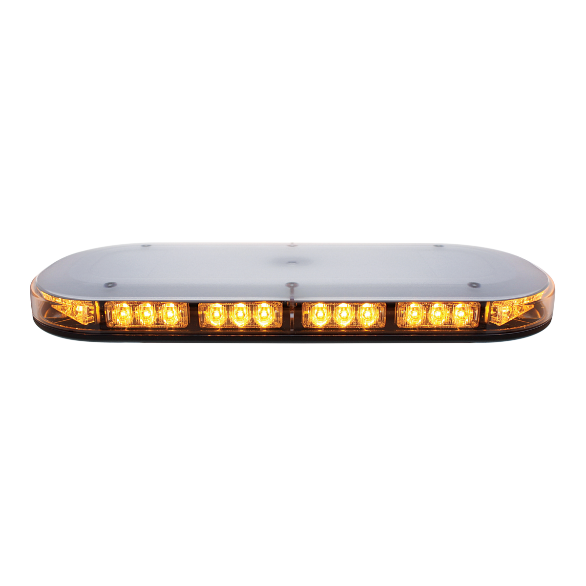 42 High Power LED Micro Warning Light Bar With Clear Lens - Magnet Mount
