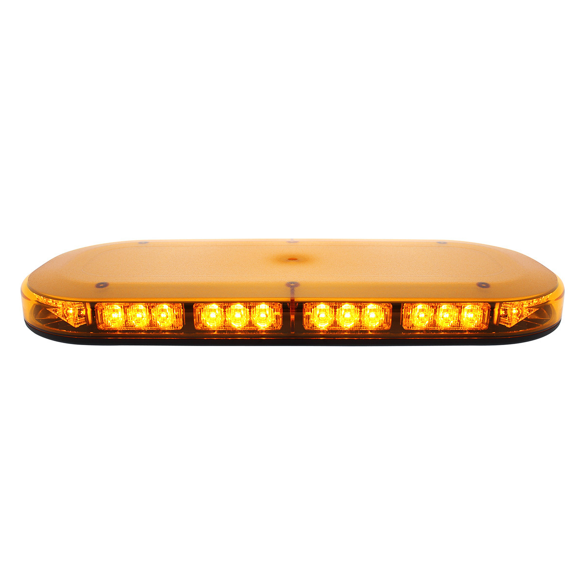 42 High Power LED Micro Warning Light Bar With Amber Lens - Permanent Mount