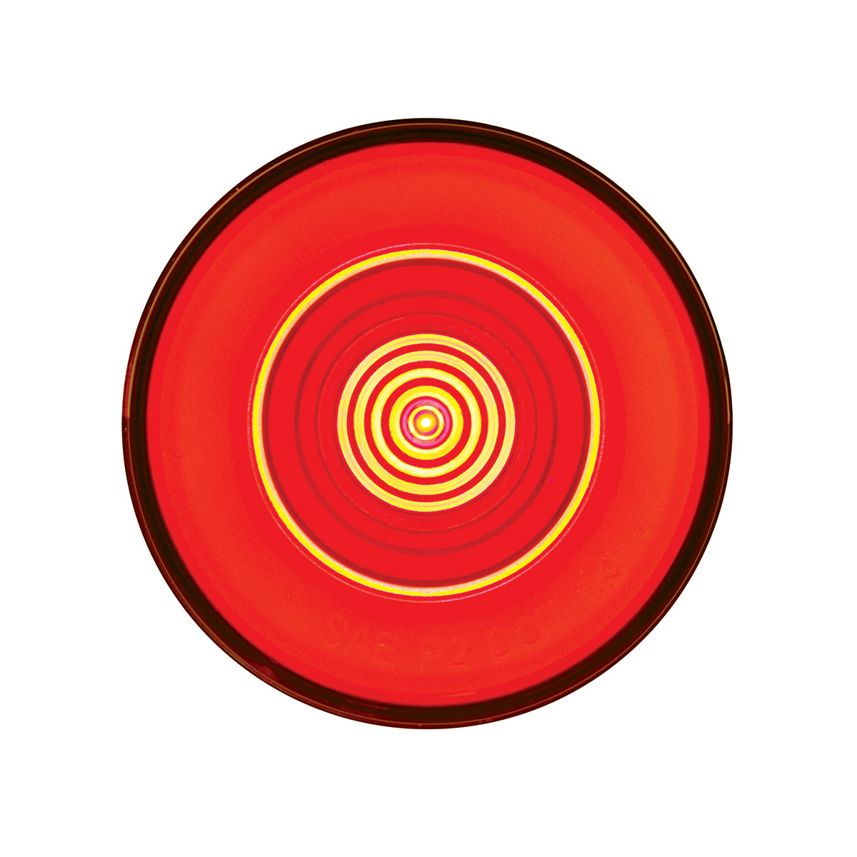 9 LED 2.5" Round GloLight (Clearance/Marker) - Red LED/Red Lens (Bulk)