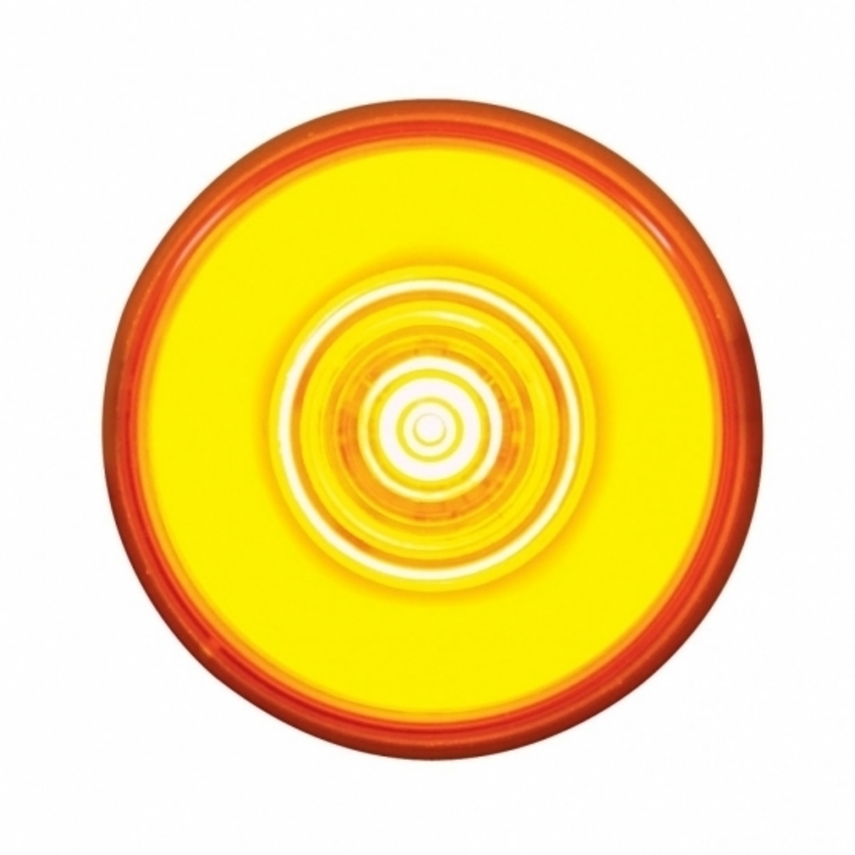 6 LED 2" Round GloLight (Clearance/Marker) - Amber LED/Amber Lens