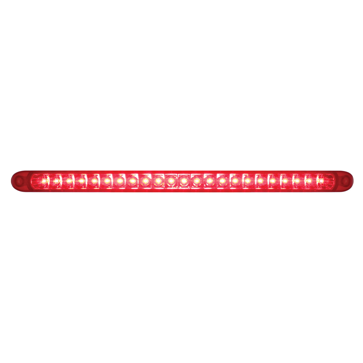 23 SMD LED 17-1/4" Reflector Light Bar Only (Stop, Turn & Tail) - Red LED/Red Lens