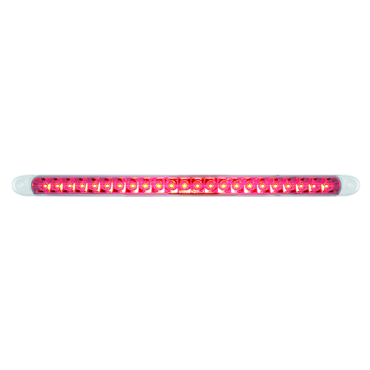 23 SMD LED 17-1/4" Reflector Light Bar Only (Stop, Turn & Tail) - Red LED/Clear Lens