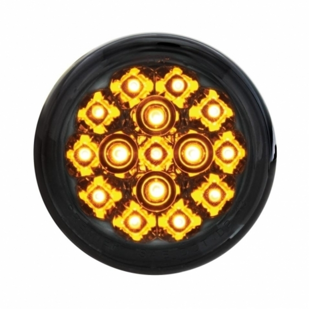 15 LED 2-3/8" Turn Signal Light For Harley Motorcycle- Amber LED/Smoke Lens