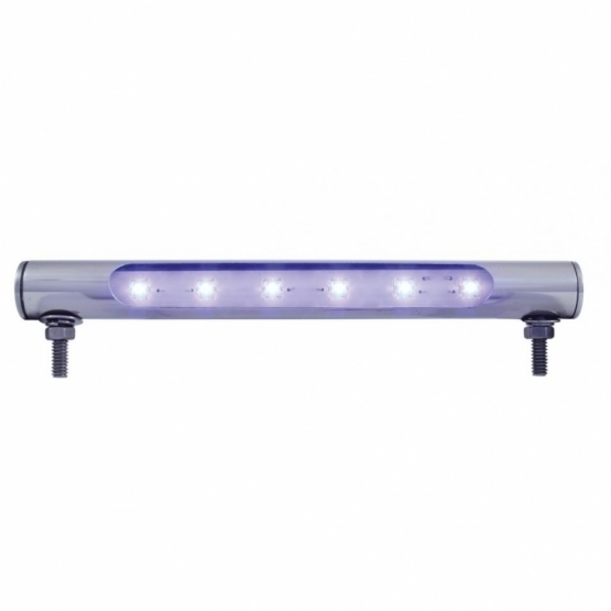 6 LED Stainless Steel Tube Light - Blue LED