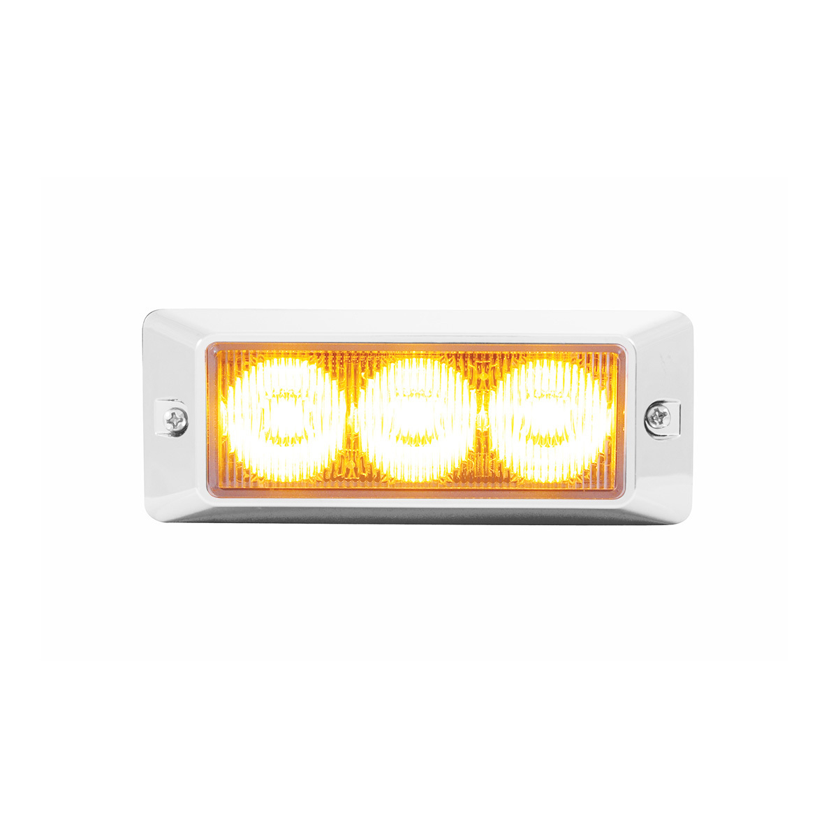 3 High Power LED Warning Light - Amber LED