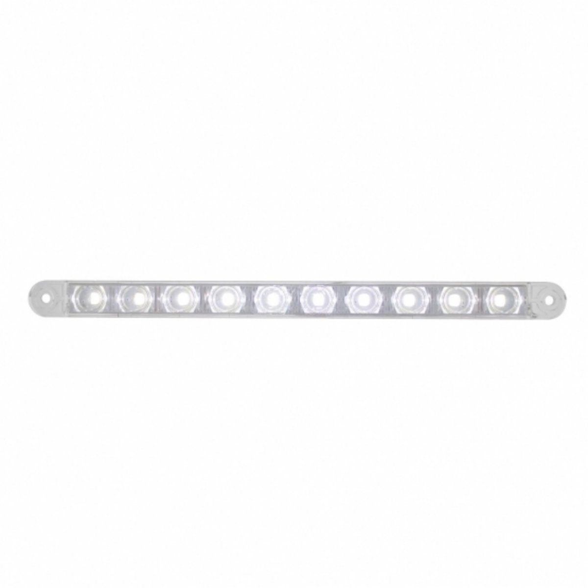10 LED 9" Dual Function Light Bar - White LED/Clear Lens