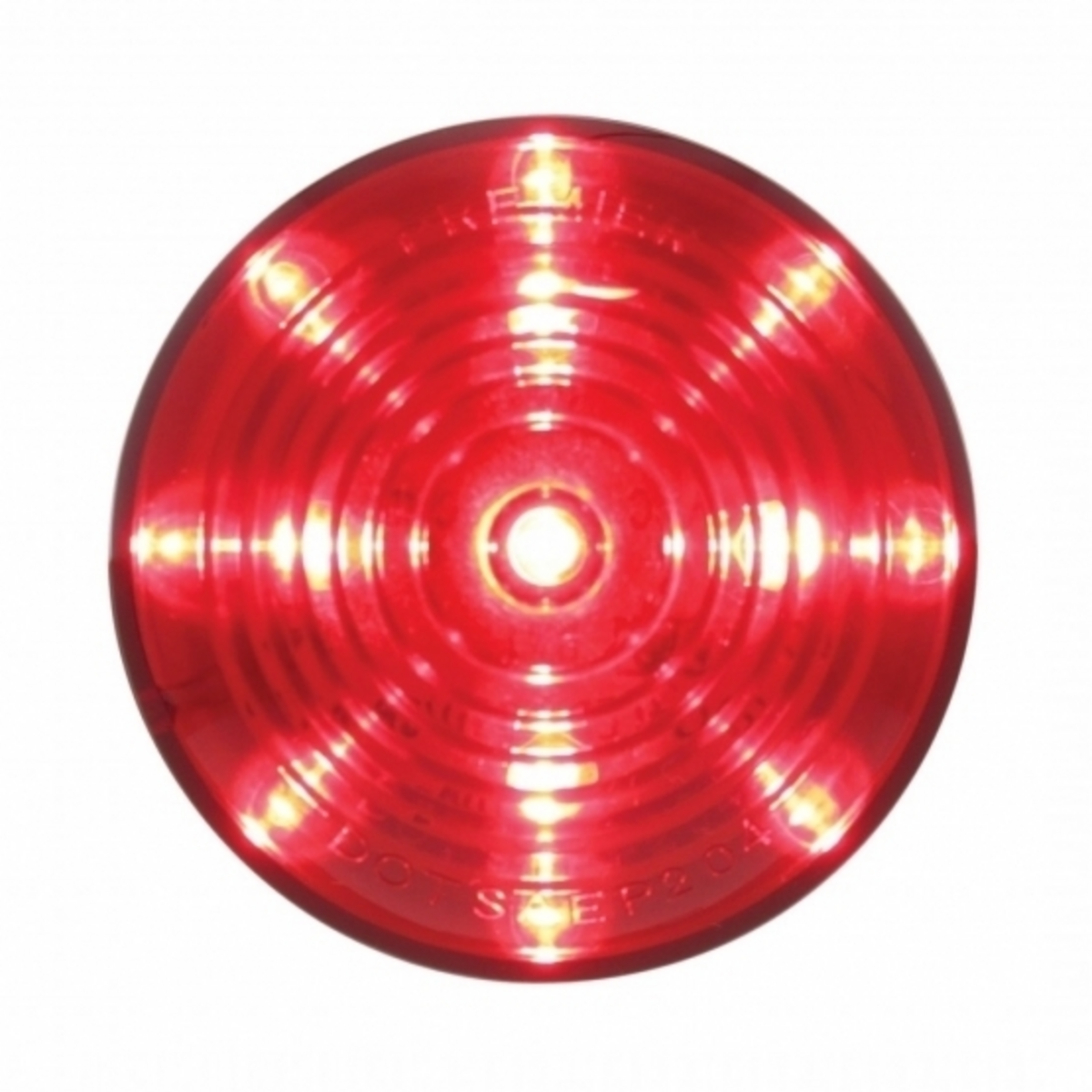 13 LED 2.5" Round Roadster Light (Clearance/Marker) - Red LED/Red Lens