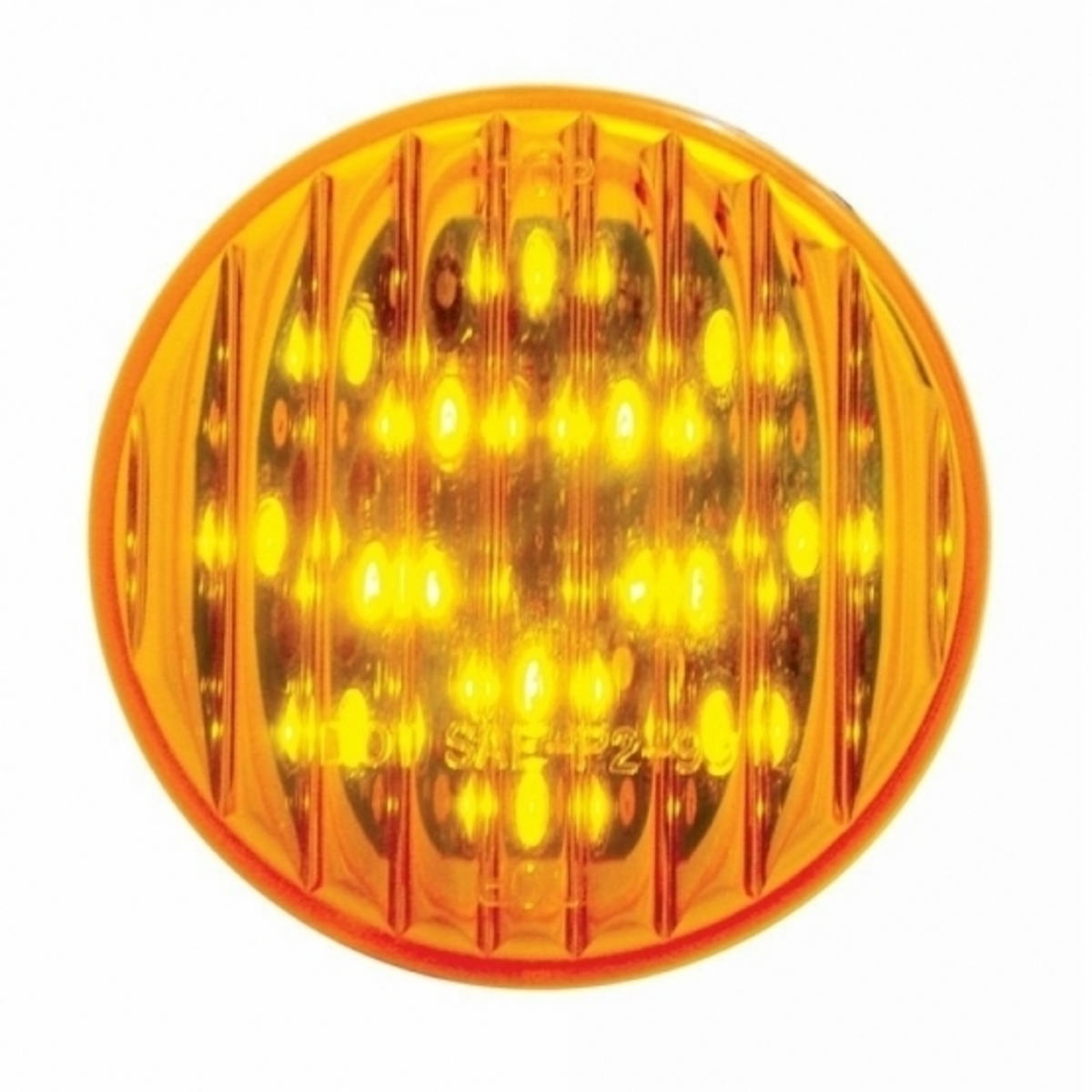 13 LED 2.5" Round Light (Clearance/Marker) - Amber LED/Amber Lens