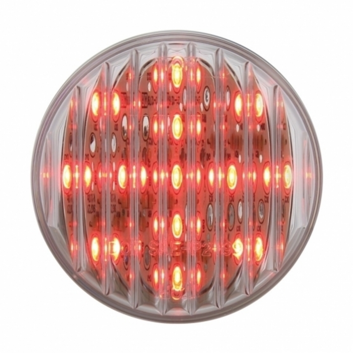 13 LED 2.5" Round Light (Clearance/Marker) - Red LED/Clear Lens (Bulk)