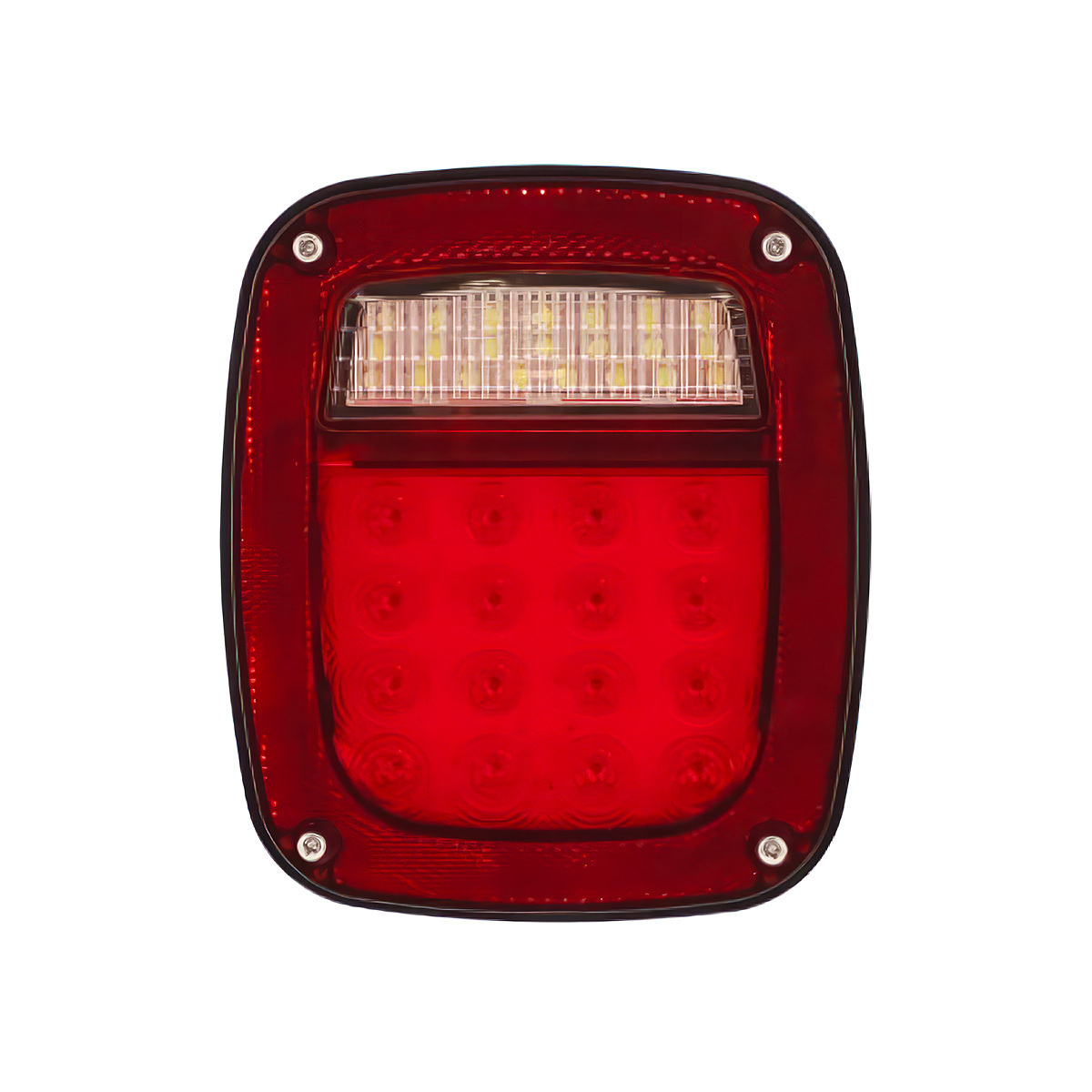 LED Universal Combination Tail Light With License Light & Side Marker (Bulk)