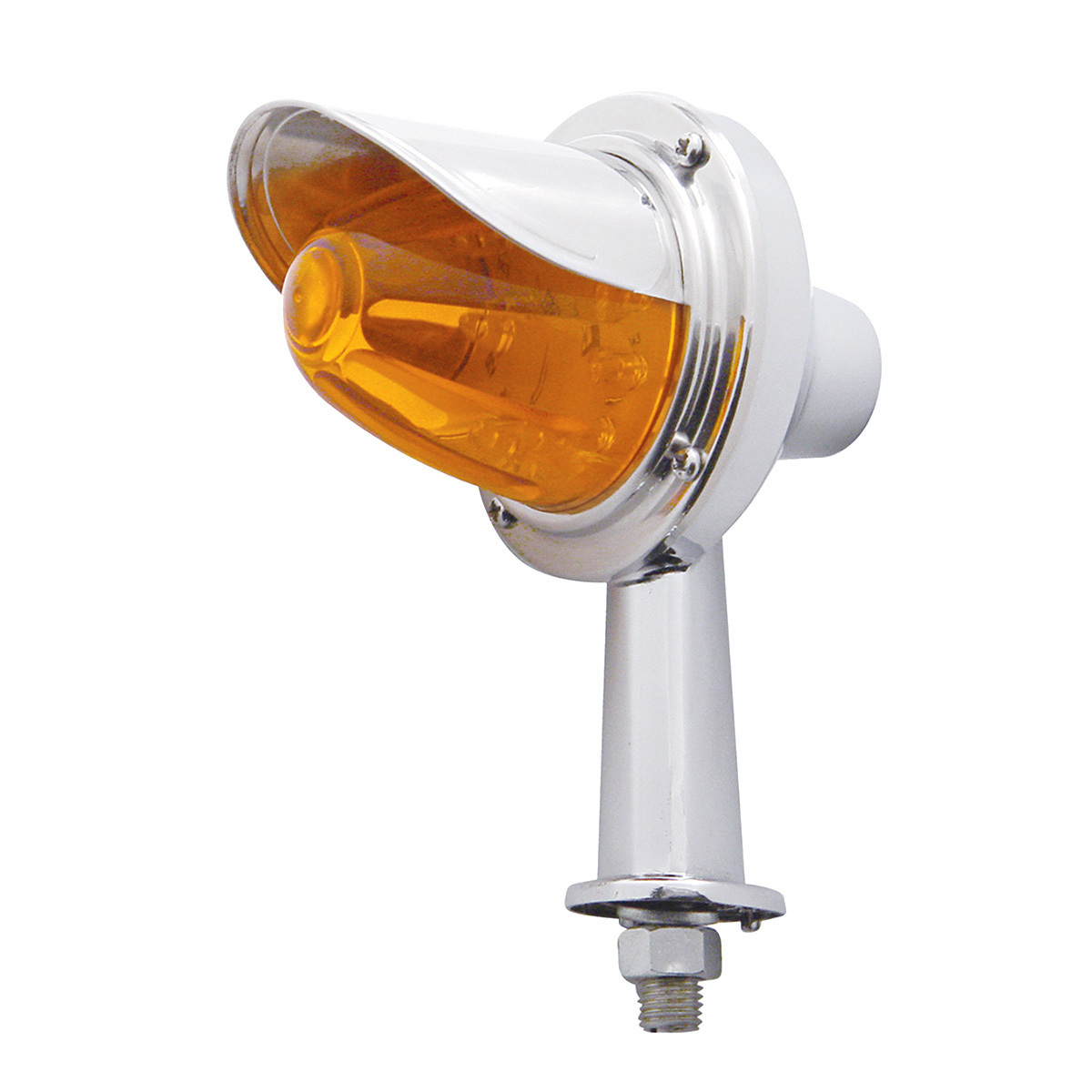 11 LED 2-1/8" Arm Watermelon Honda Light Kit With Visor - Amber LED/Amber Lens