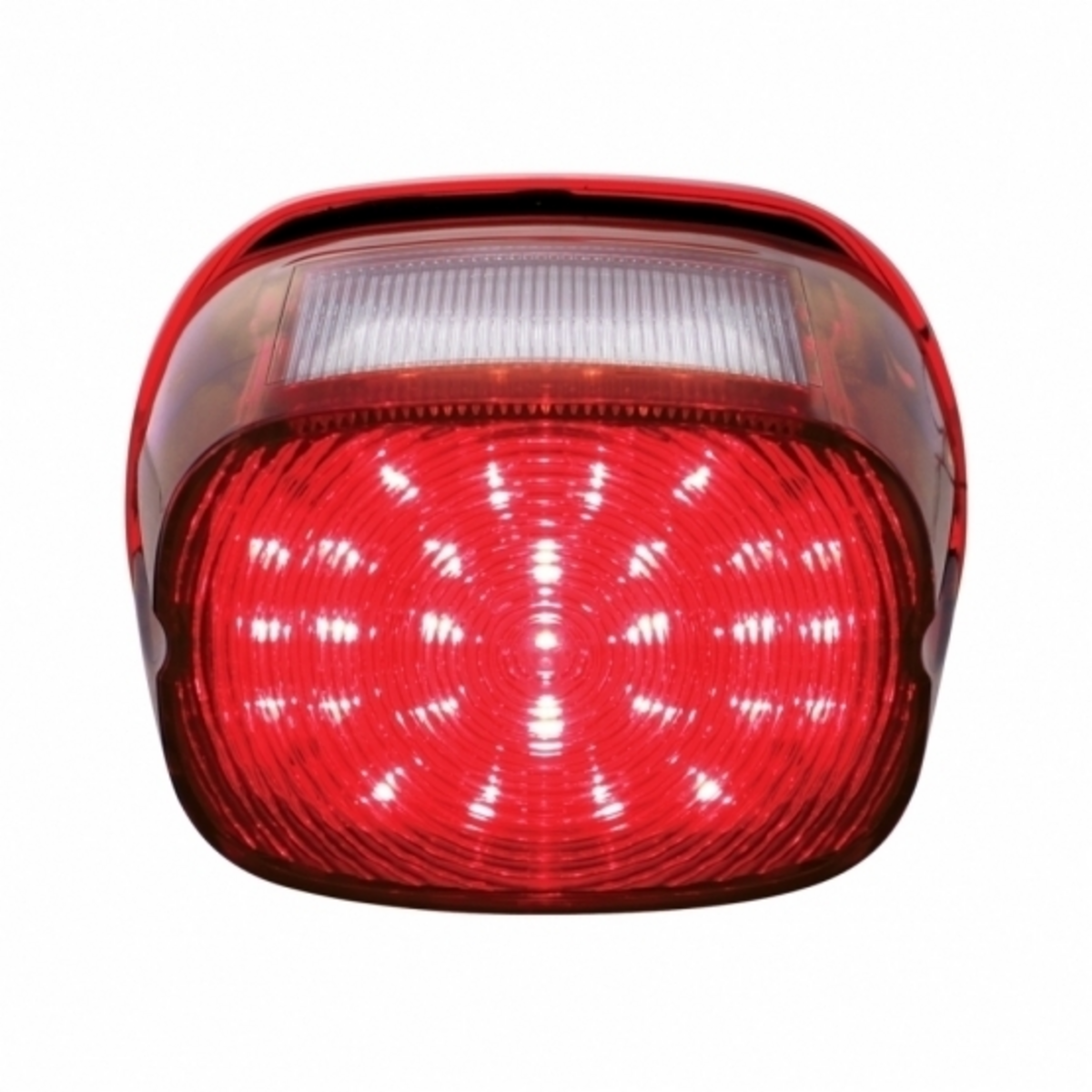 29 LED Tail Light For Harley Motorcycle With 4 LED License Light - Red LED/Red Lens