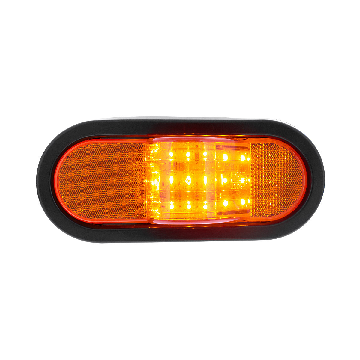 18 LED Mid-Trailer Turn Signal Light Kit - Amber LED/Amber Lens