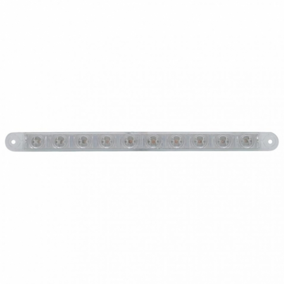 10 LED 9" Light Bar (Stop, Turn & Tail) - Red LED/Clear Lens