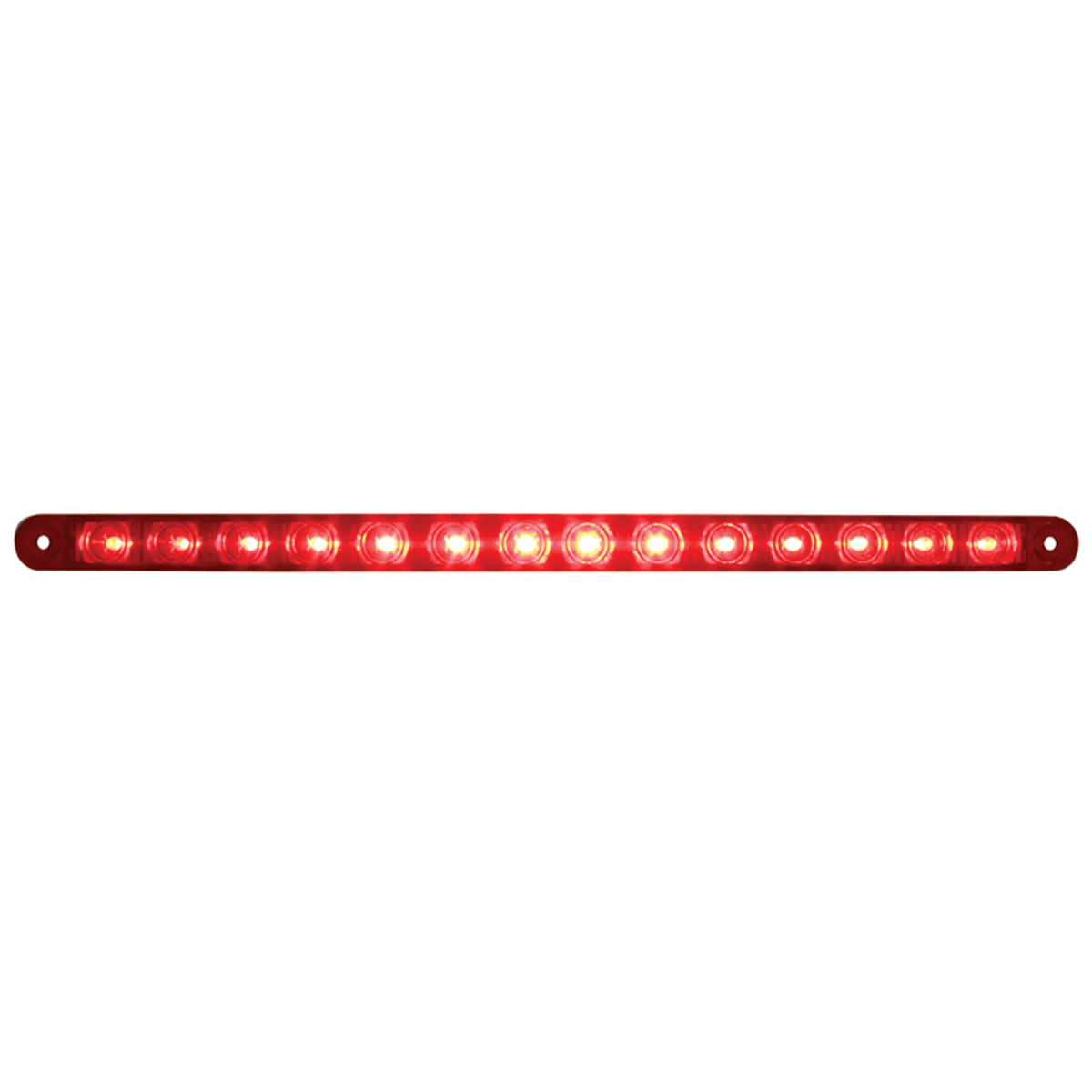 14 LED 12" Light Bar (Stop, Turn & Tail) - Red LED/Red Lens (Bulk)
