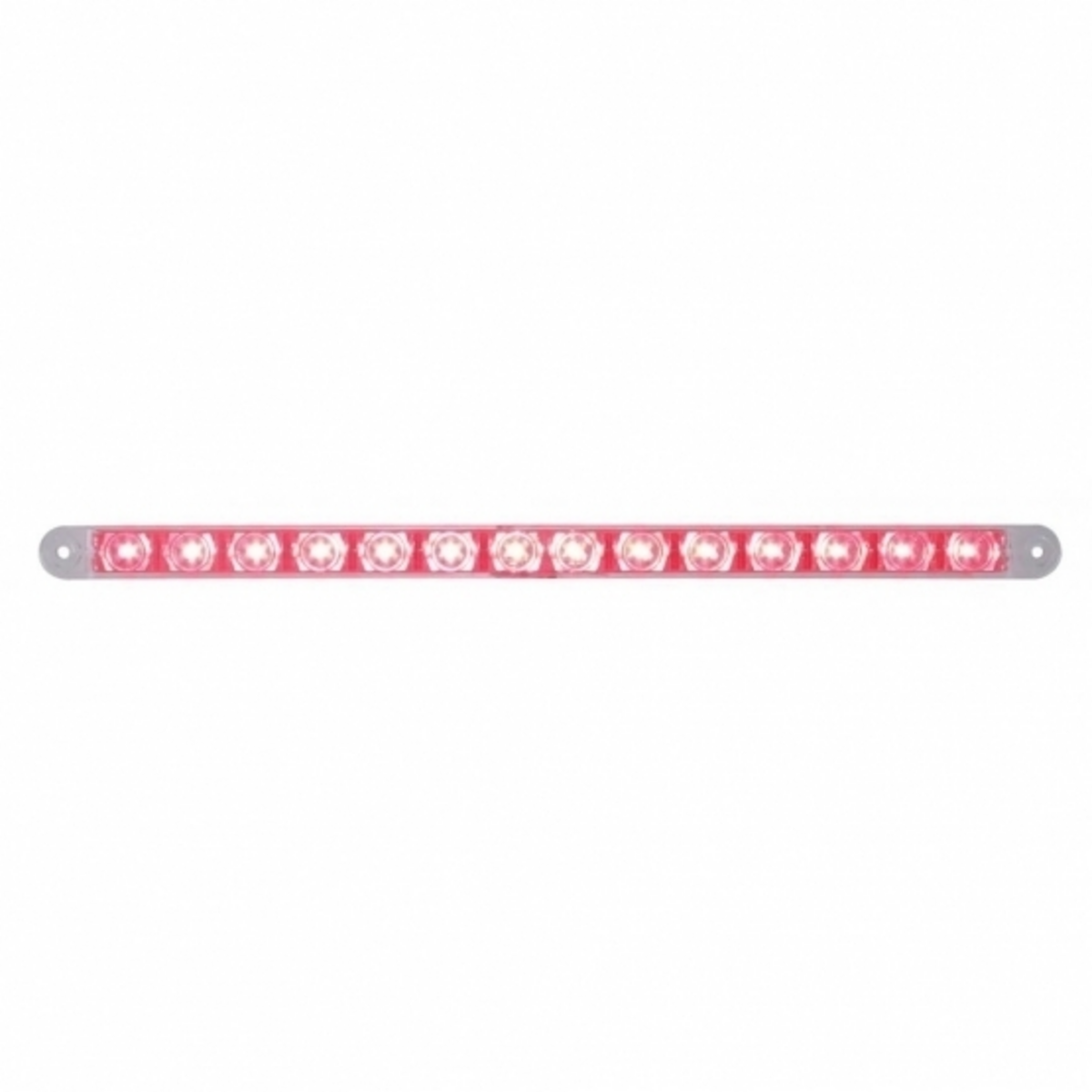 14 LED 12" Light Bar (Stop, Turn & Tail) - Red LED/Clear Lens (Bulk)