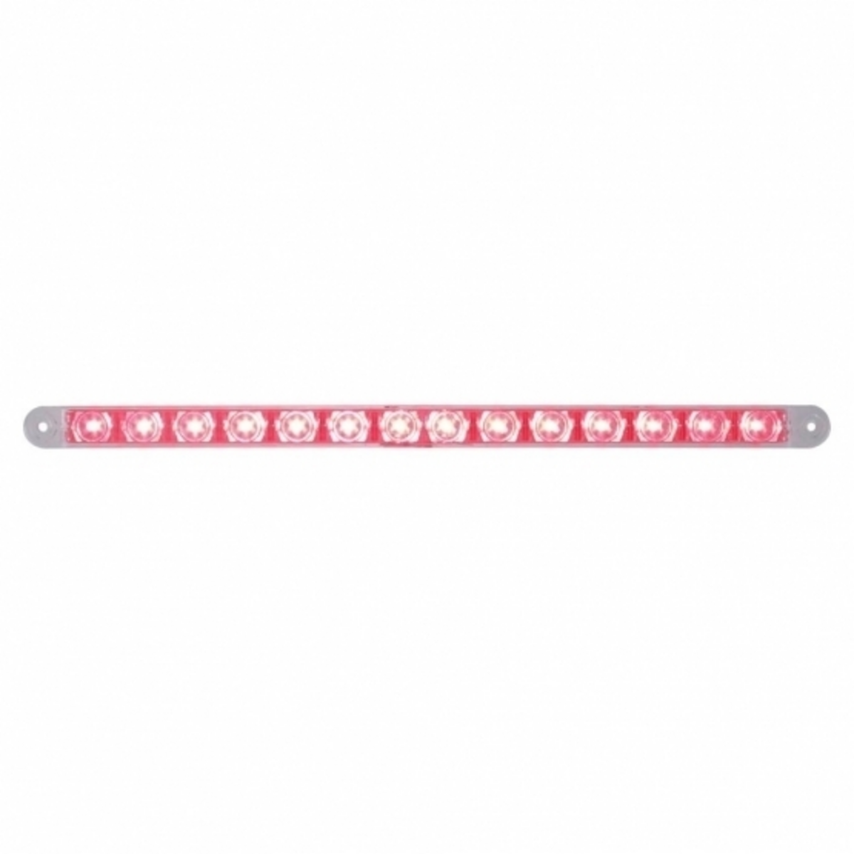 14 LED 12" Light Bar (Stop, Turn & Tail) - Red LED/Clear Lens