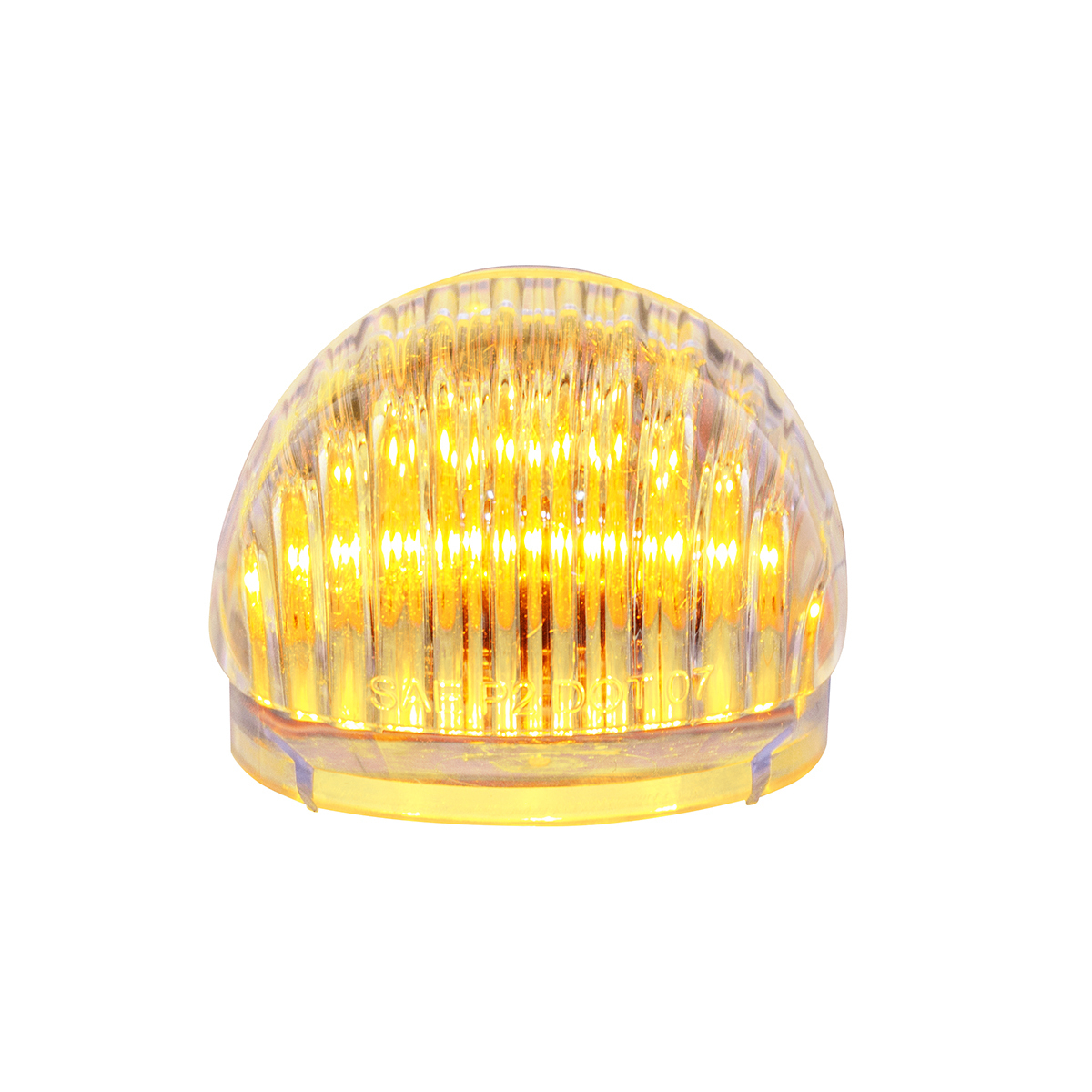 5 LED Dual Function Guide Headlight Turn Signal Light - Amber LED/Clear Lens (Bulk)