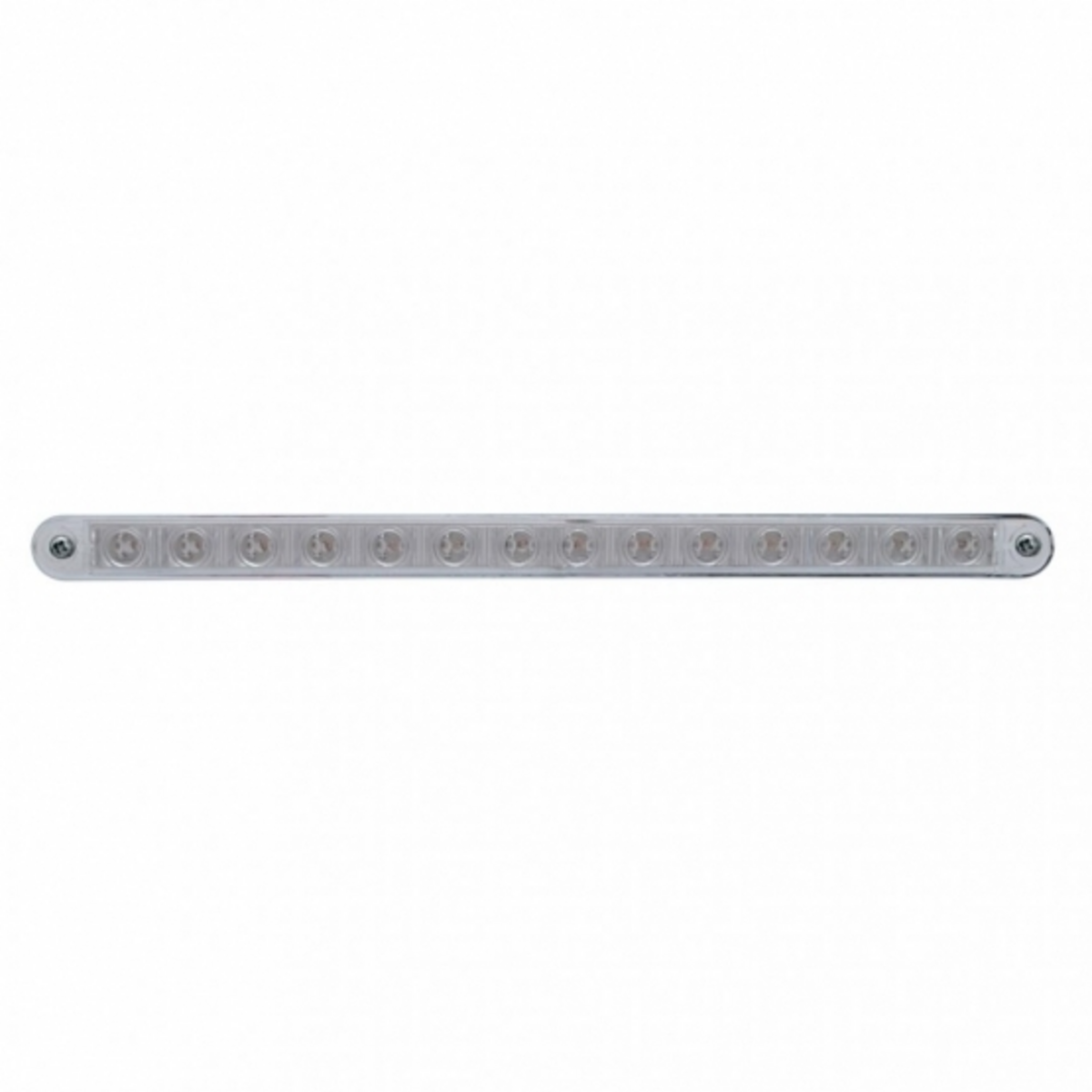 14 LED 12" Light Bar With Bezel (Stop, Turn & Tail) - Red LED/Clear Lens