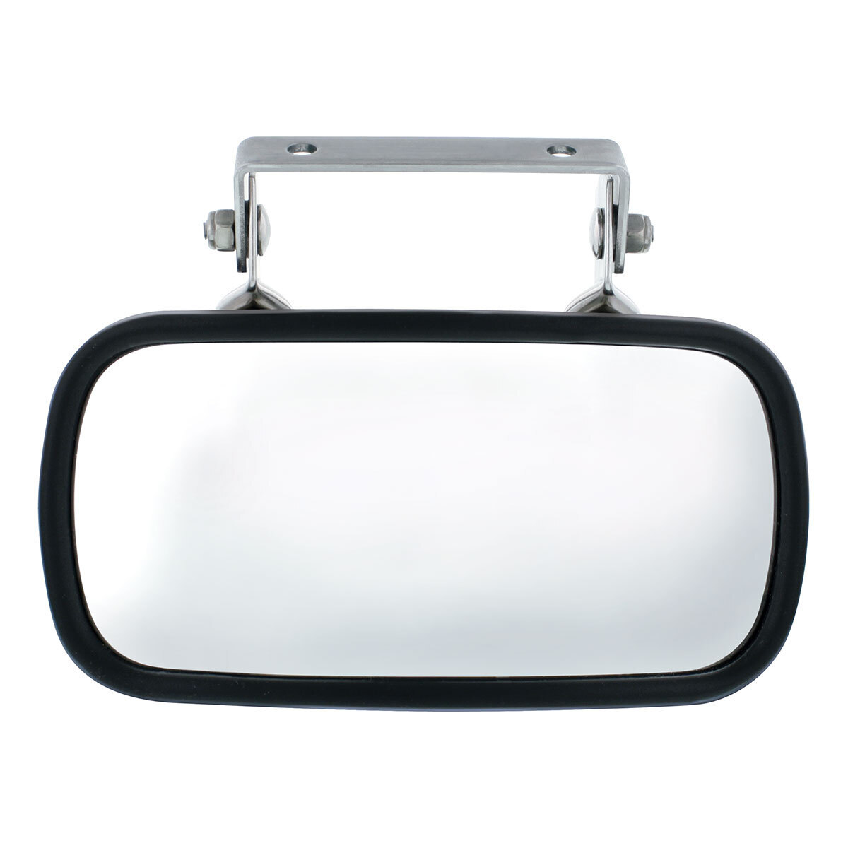 Rectangular 430 Stainless Steel Over Door Convex Mirror With Mounting Bracket