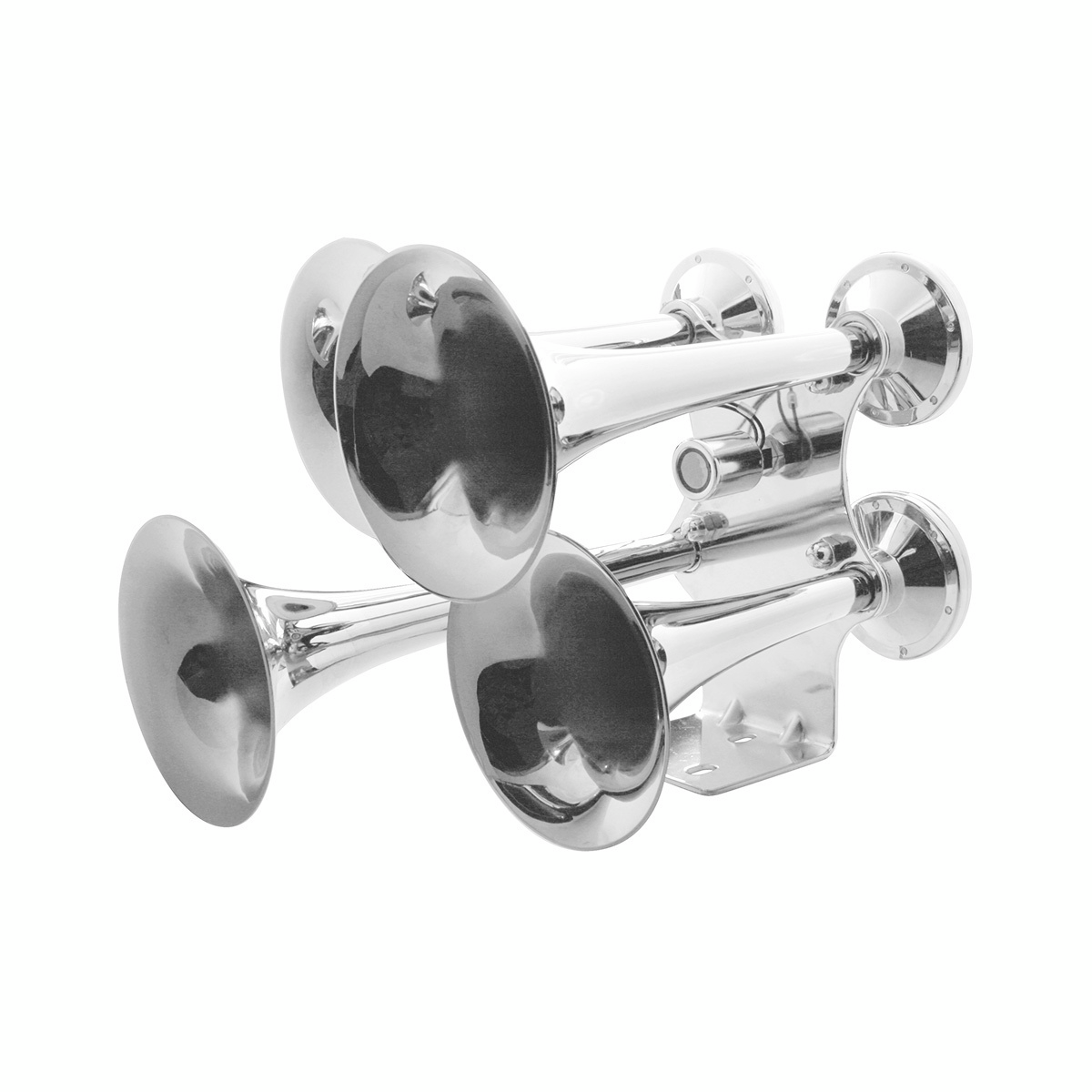 4 Trumpets Air Powered Chrome Train Horn