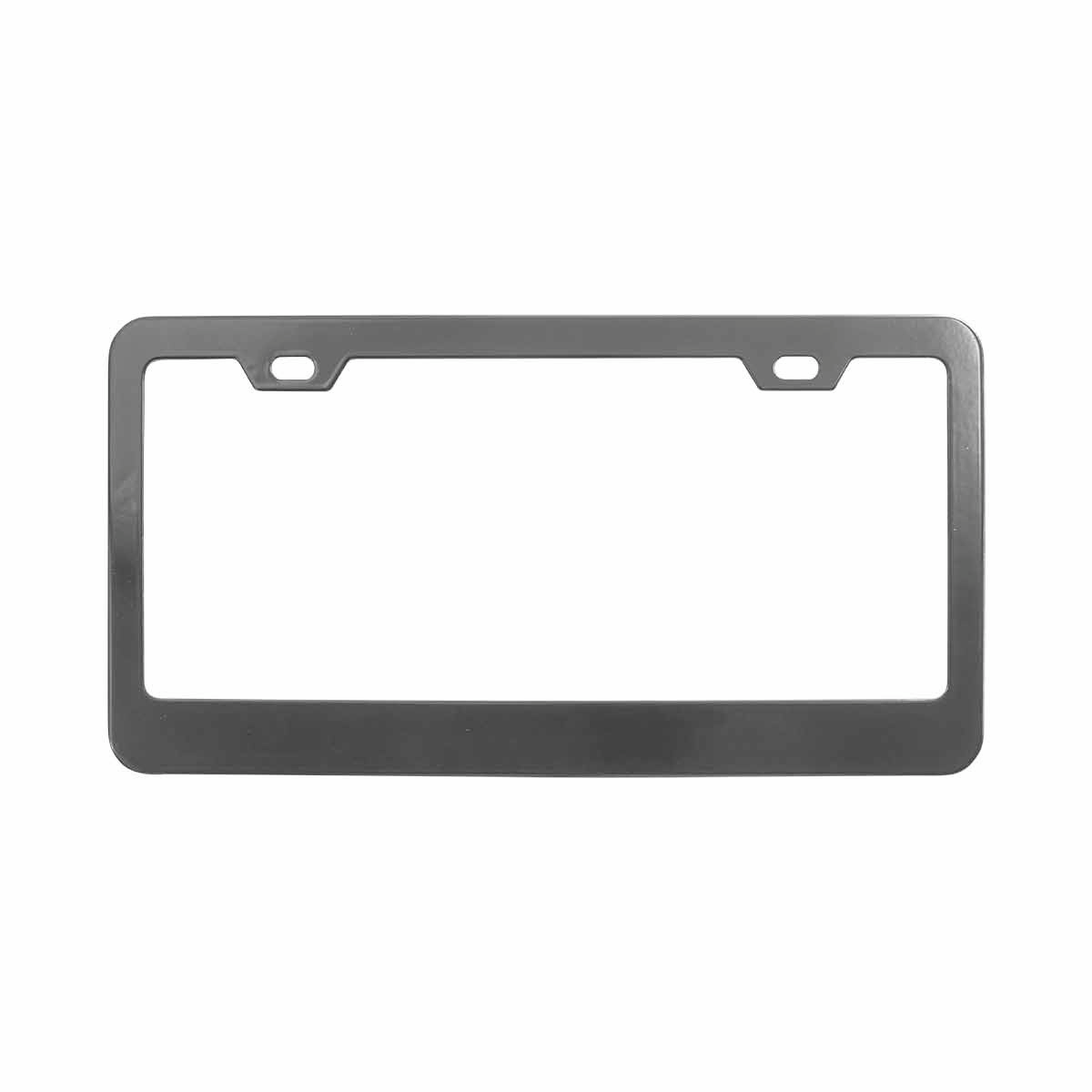Black Wide Bottom 2 Hole License Plate Frame