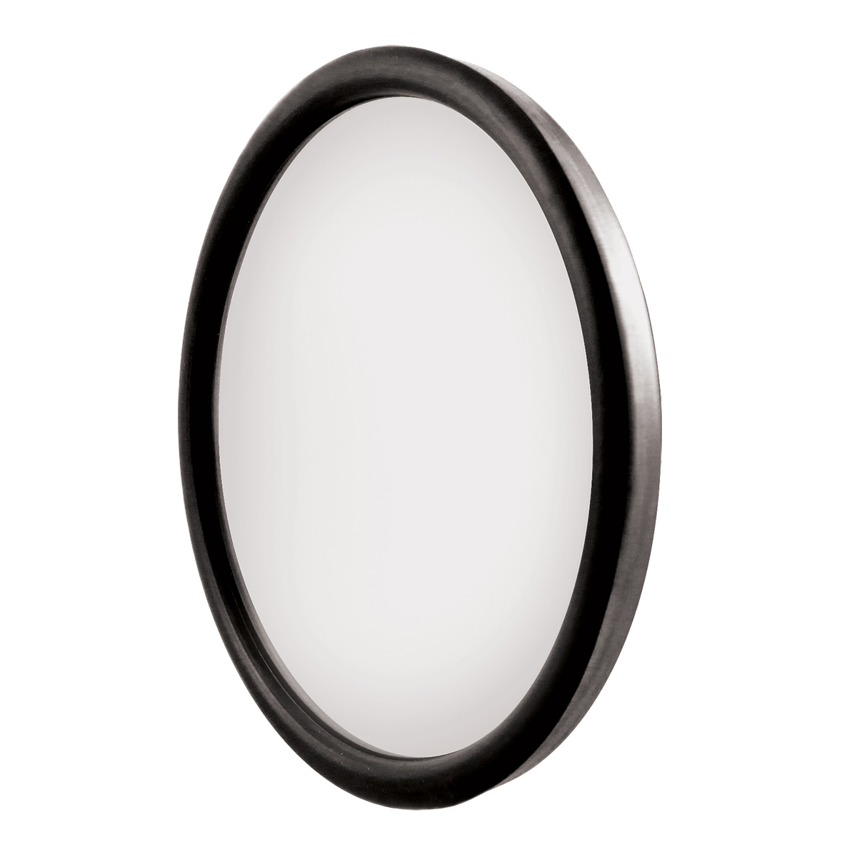 8-1/2" 430 Stainless Steel Heated 320R Convex Mirror - Centered Mounting Stud