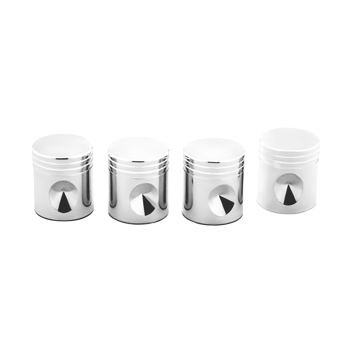 Chrome Piston Valve Caps (4-Pack)