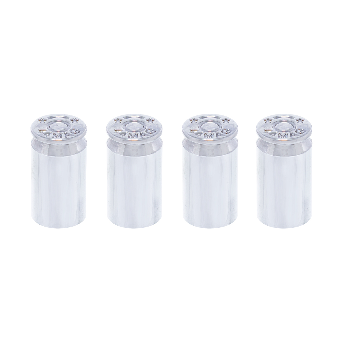 Chrome Bullet Casing Valve Caps (4-Pack)