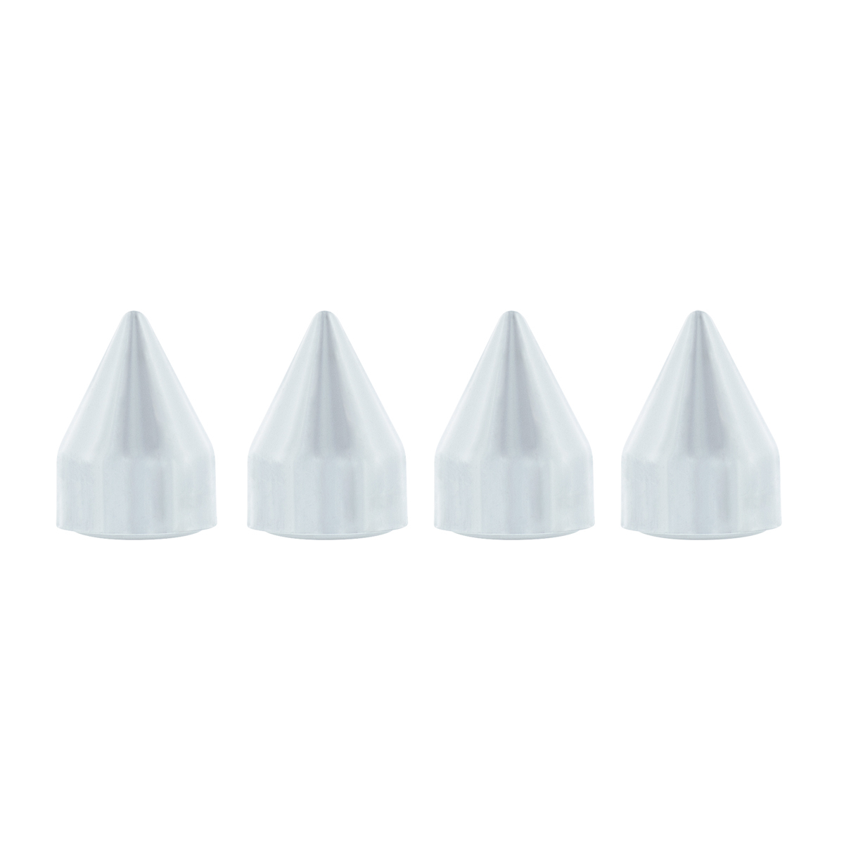 Chrome Plastic Spike Snap-On Screw Head Covers For #10 And #12 Screws (4-Pack)